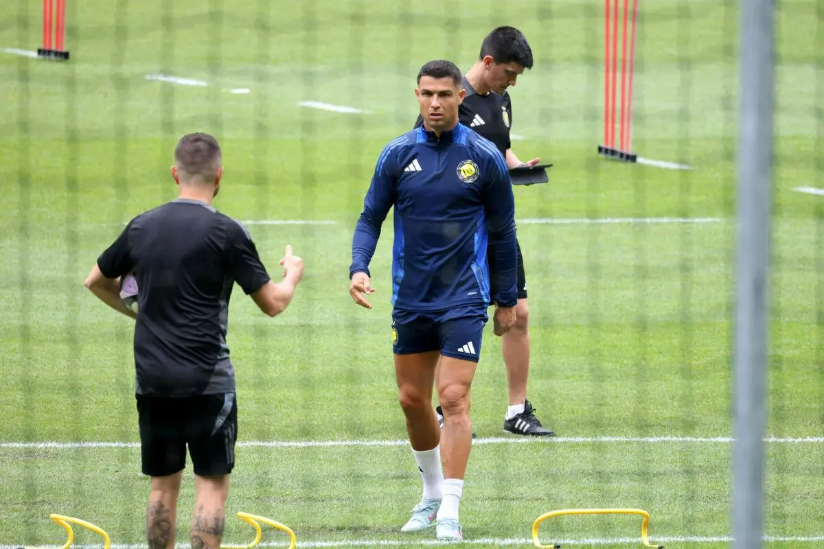Cristiano Ronaldo beim Training in Saalfelden