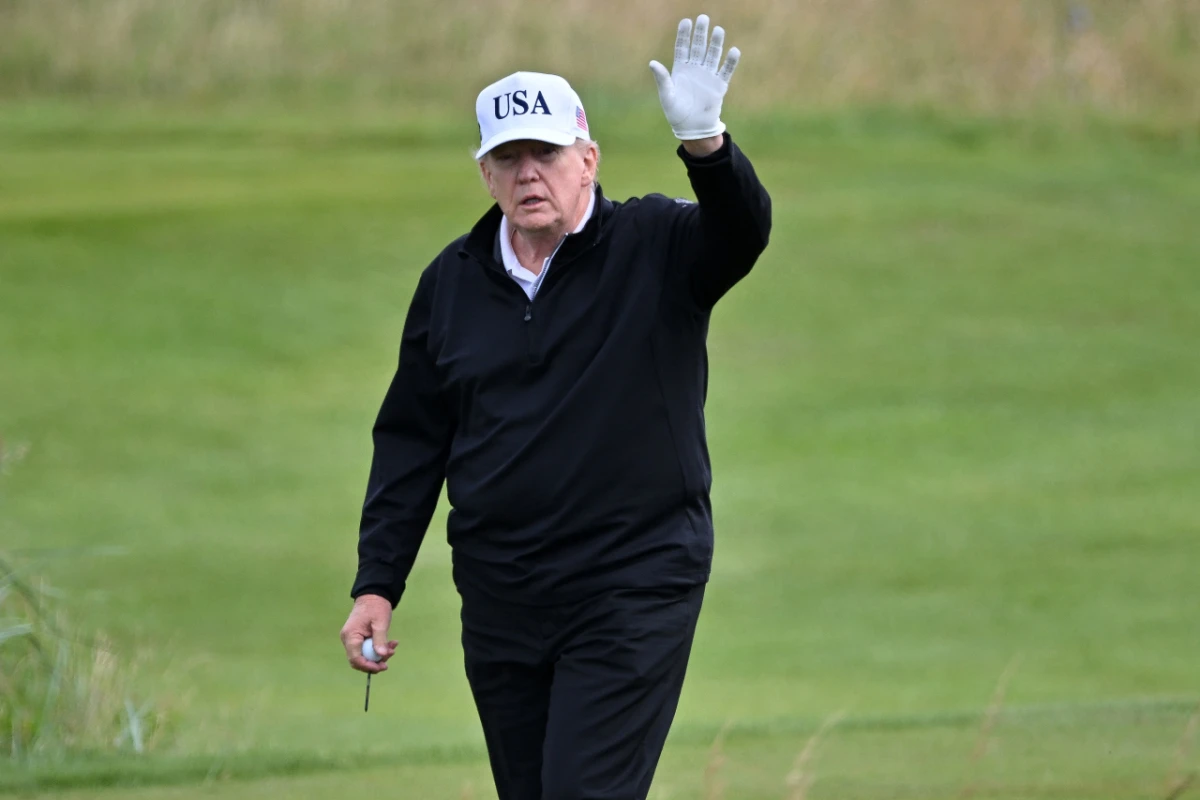US-Präsident Trump beim Golfen in Turnberry