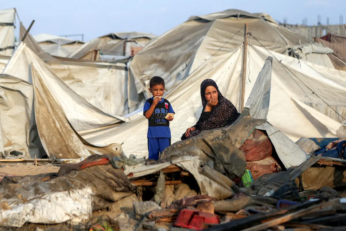 Notleidende in Gaza erhalten Hilfsgüter