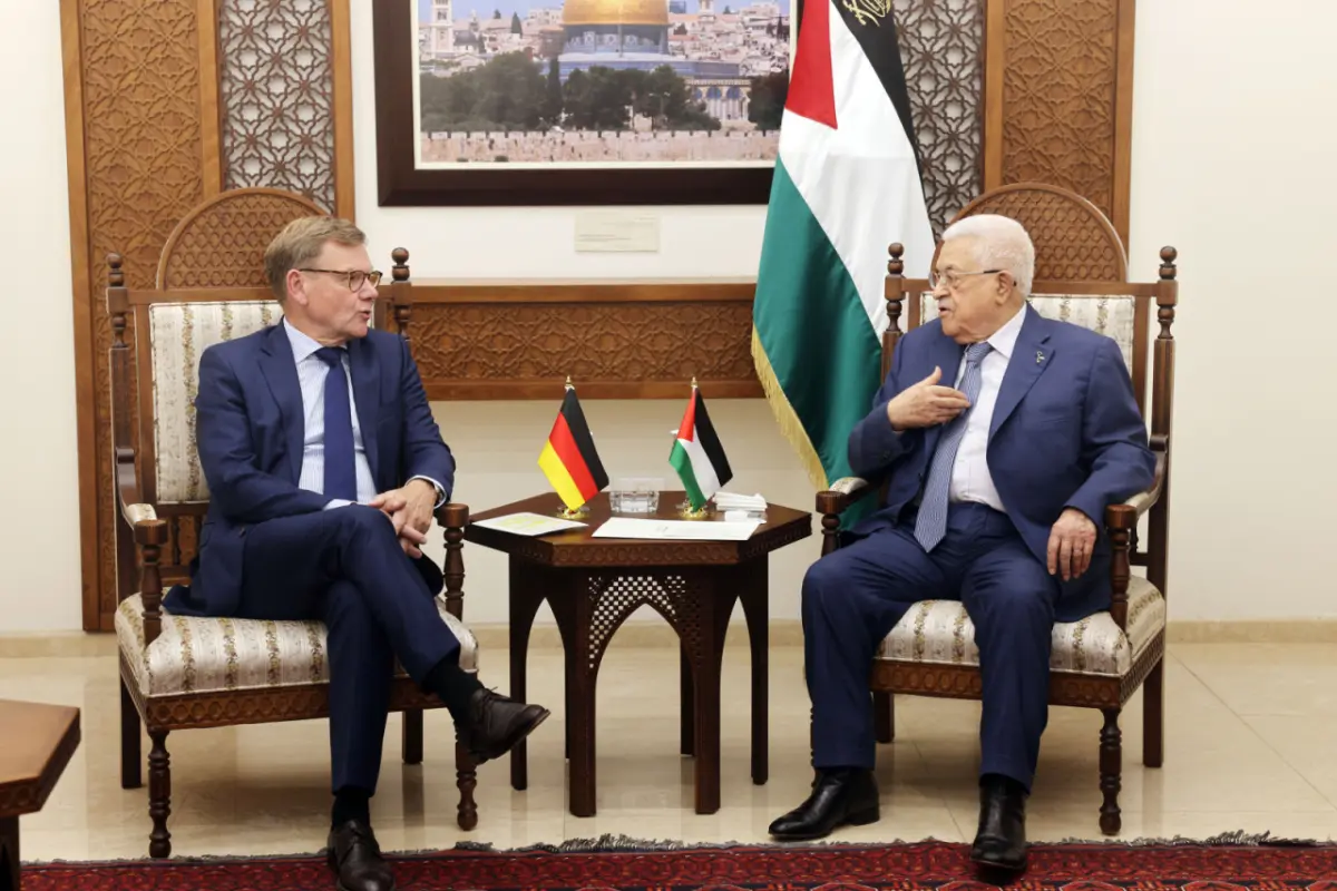Wadephul bei seinem Treffen mit Mahmud Abbas