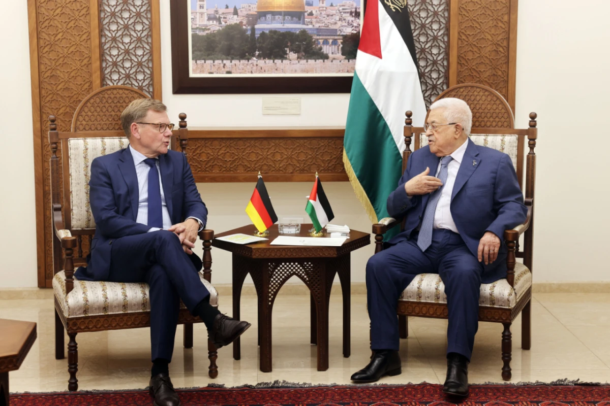 Wadephul bei seinem Treffen mit Mahmud Abbas