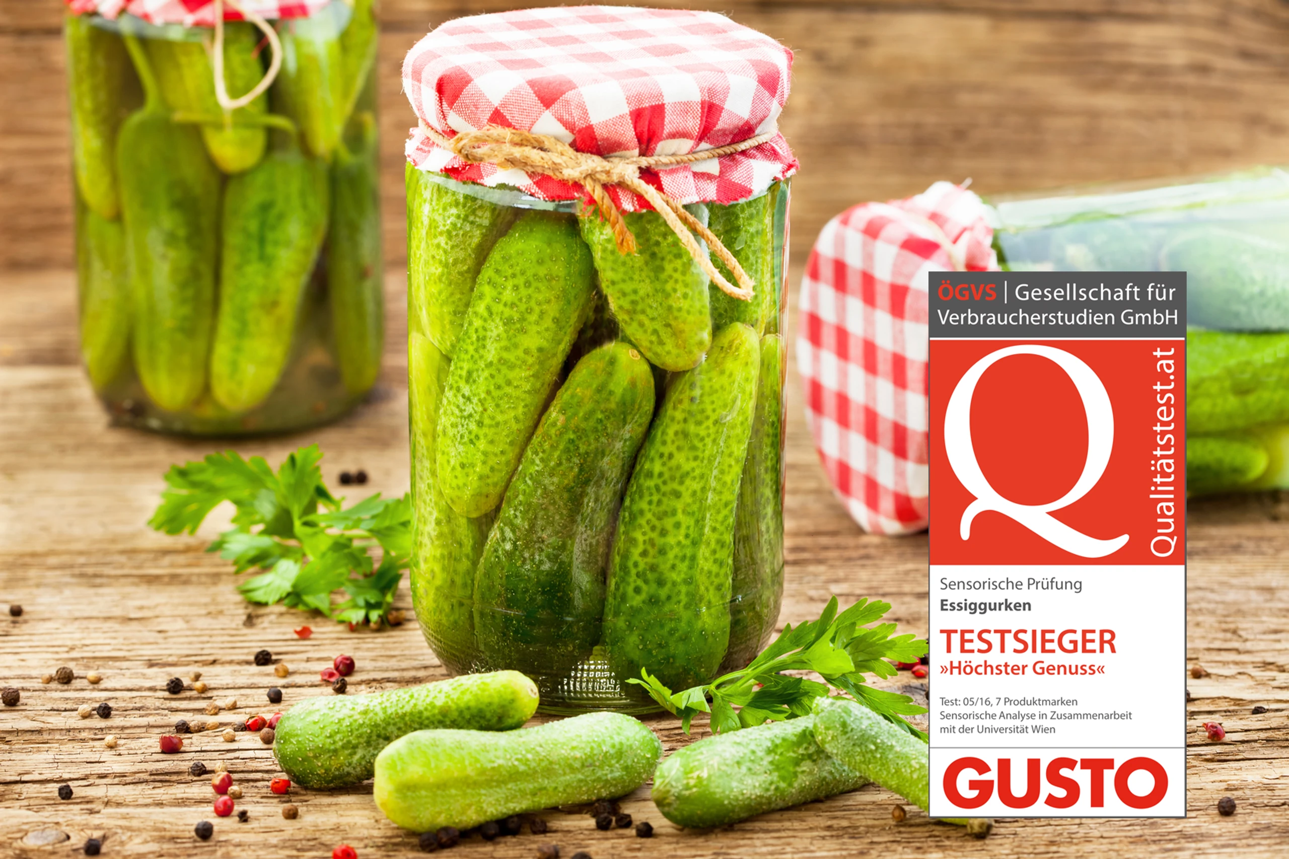 Essiggurken im Test