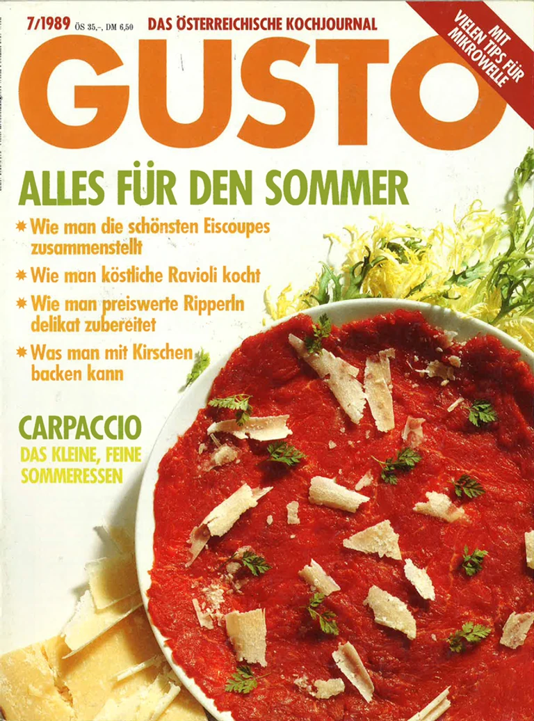 GUSTO.AT Ausgabe - Juli 1989