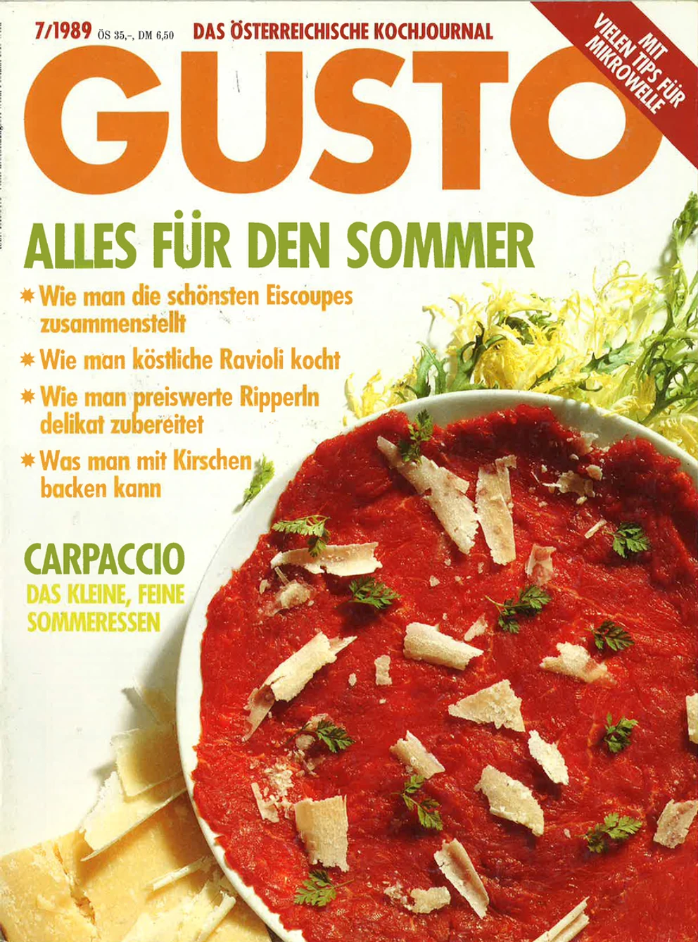 GUSTO.AT Ausgabe - Juli 1989