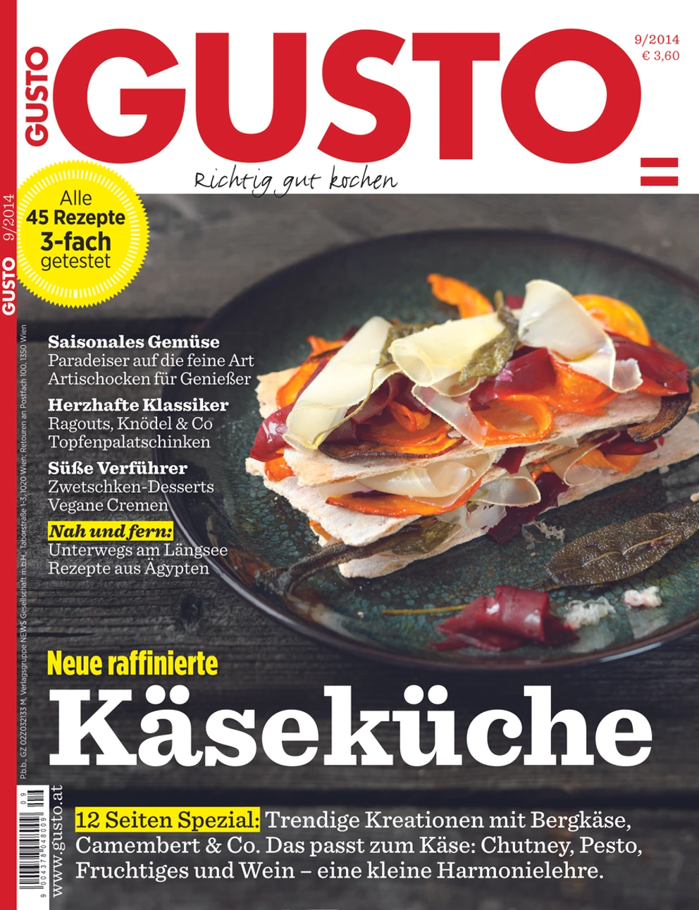 GUSTO.AT Ausgabe - September 2014