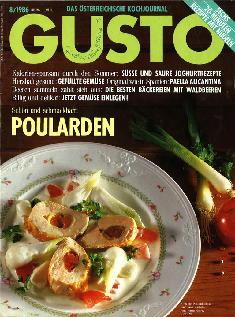 GUSTO.AT Ausgabe - August 1986