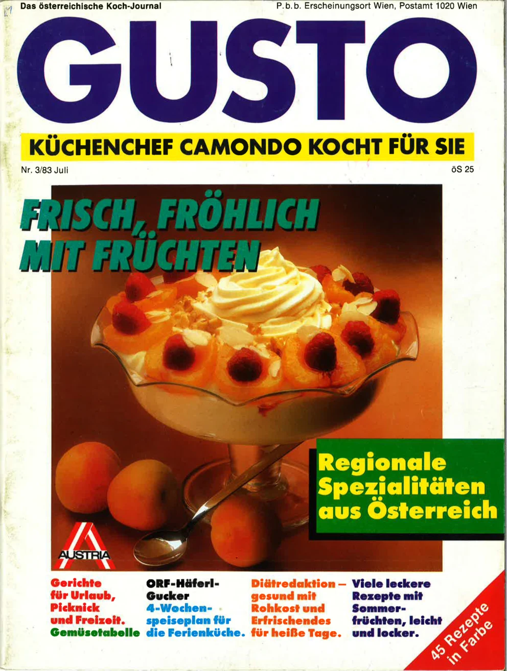GUSTO.AT Ausgabe - Juli 1983