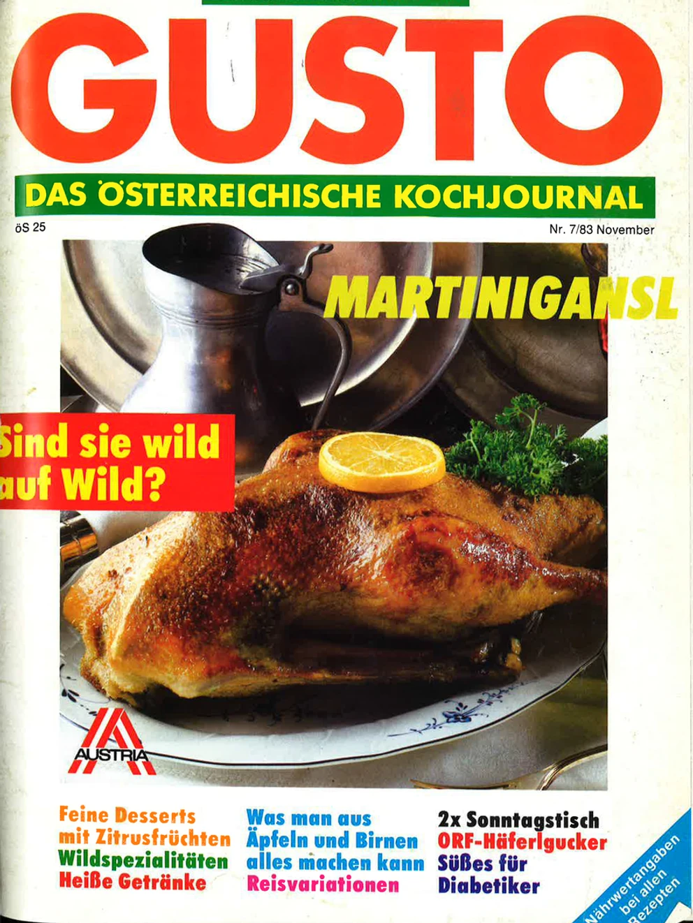 GUSTO.AT Ausgabe - November 1983
