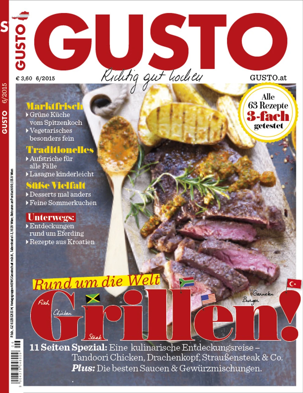 GUSTO.AT Ausgabe - Juni 2015