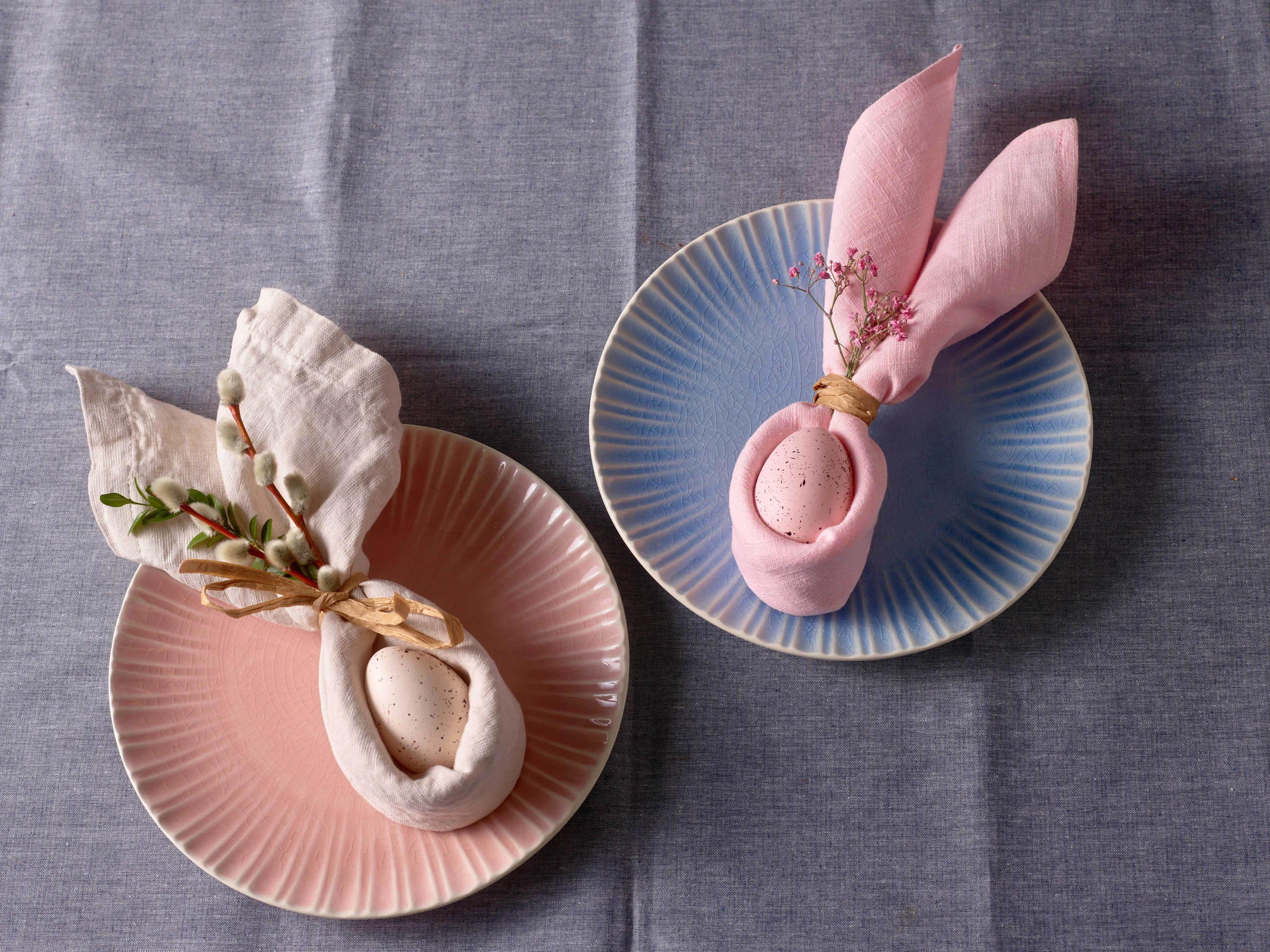 Osterdeko - Servietten falten