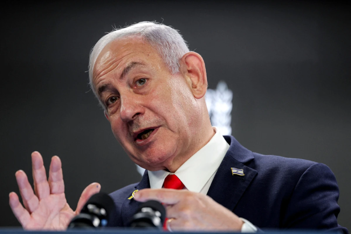 Israels Premier Netanayahu trat am Sonntag vor die Presse