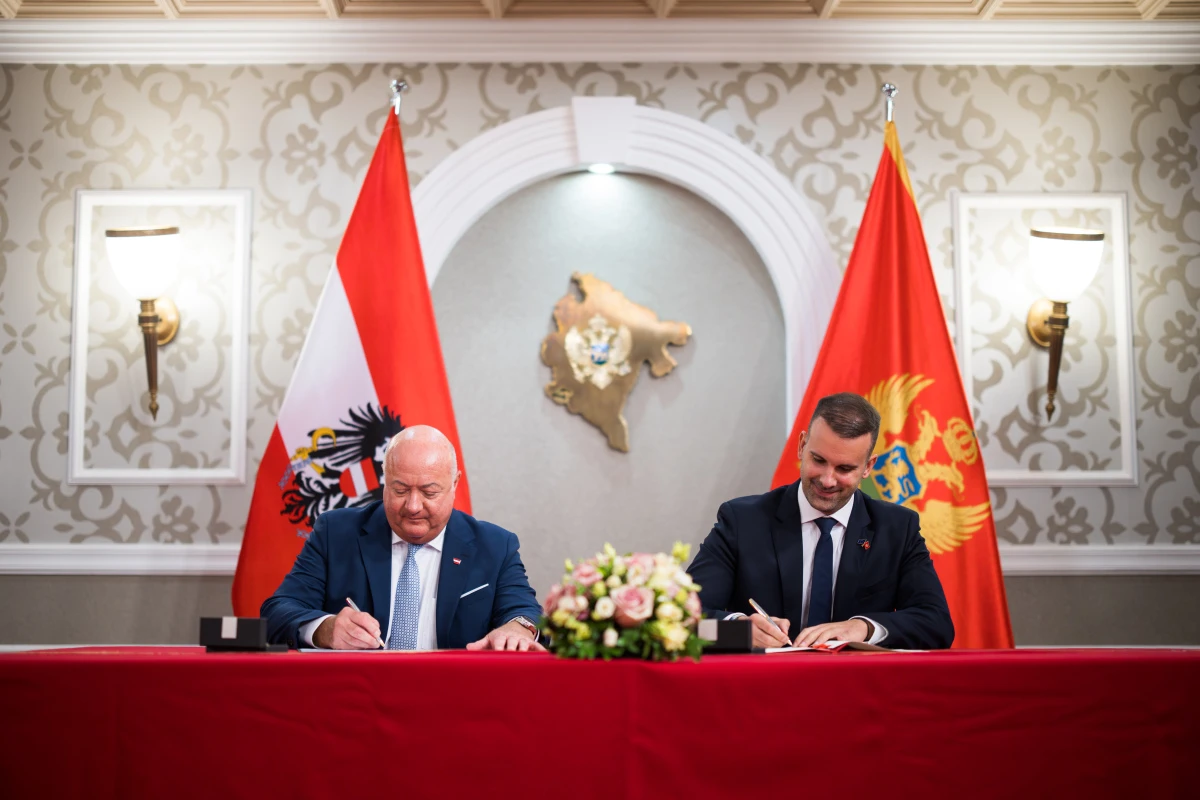 Stocker und Spajić unterzeichen Abkommen zur Wirtschaftskooperation