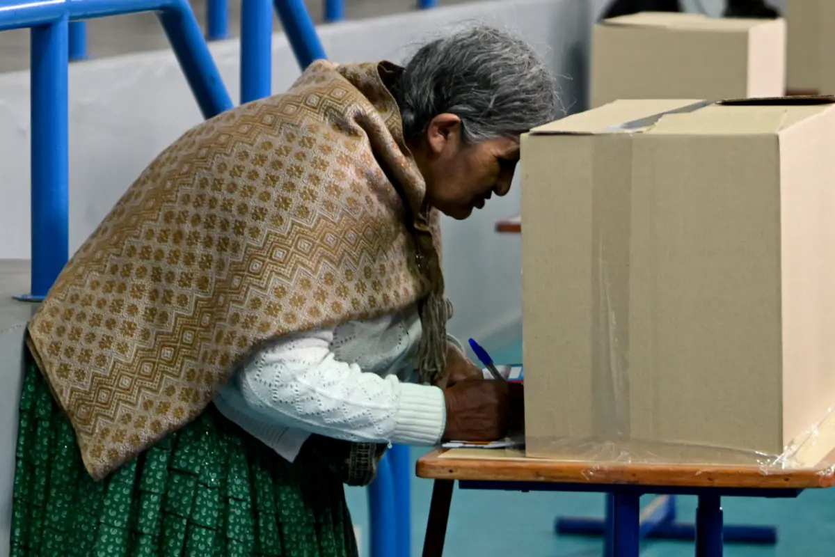 Stimmabgabe bei Wahlen in Bolivien