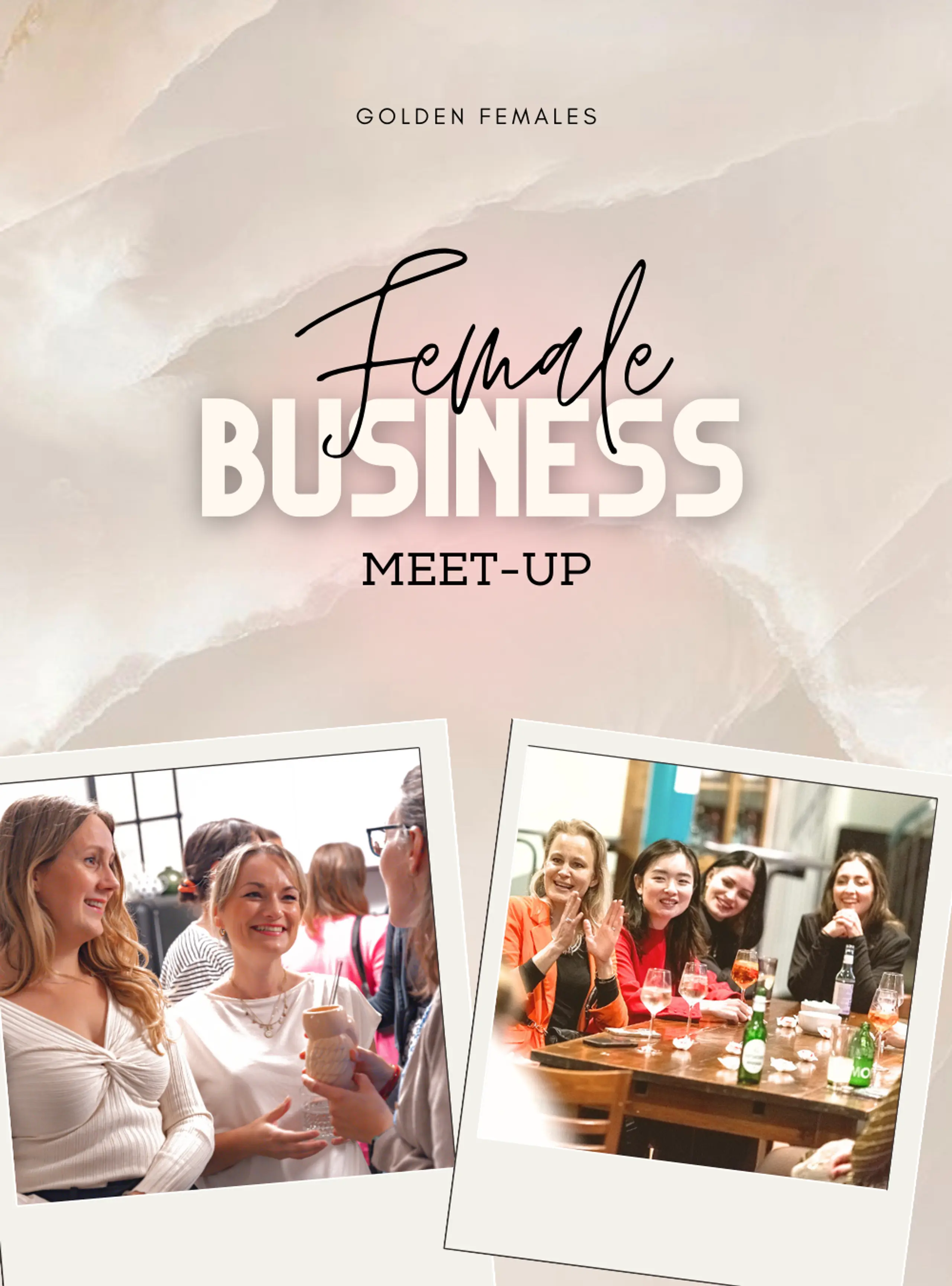 Werbebild zu den Female Business Meet-Ups