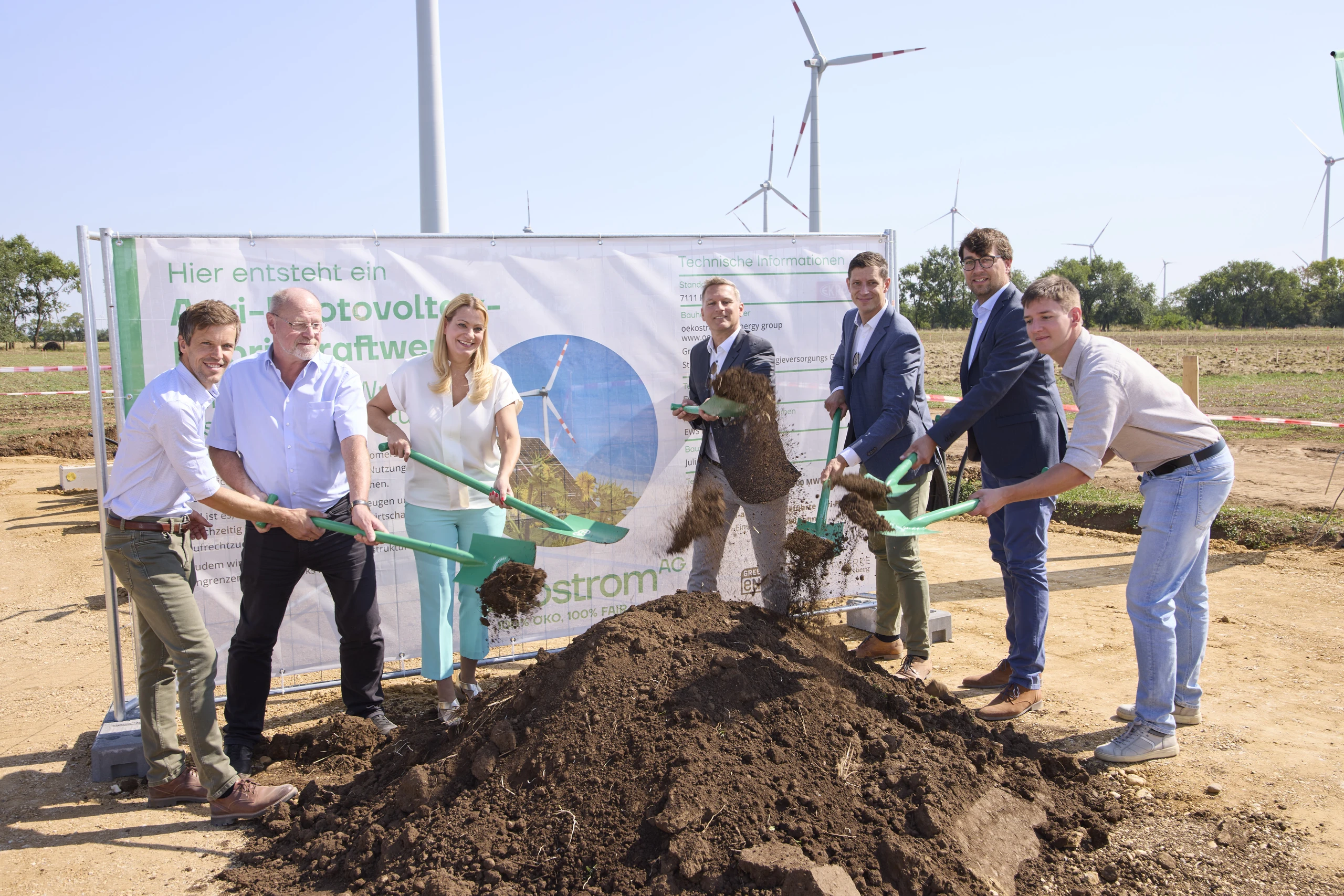 Parndorf startet Vorzeigeprojekt: Hybridkraftwerk aus Agri-Photovoltaik, Wind und Speicher
