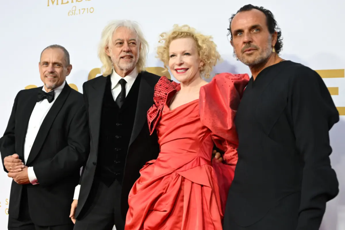Keszler, Geldof, Melles und Kronthaler am Roten Teppich