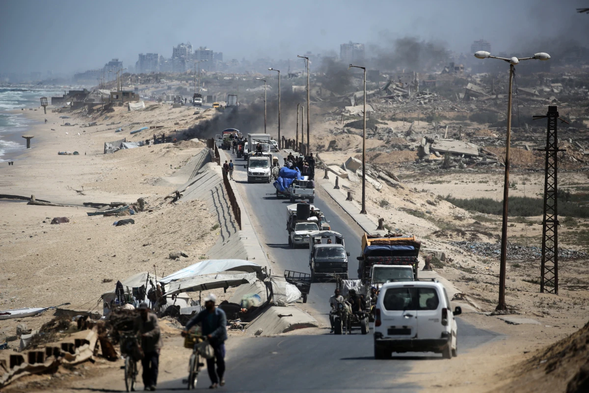 Palästinenser fliehen in den Süden des Gazastreifens