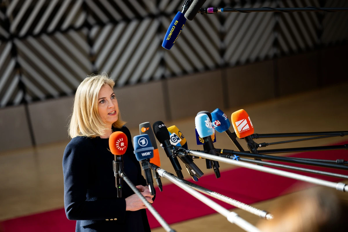 Meinl-Reisinger beim EU-Außenministerrat (Archivbild)