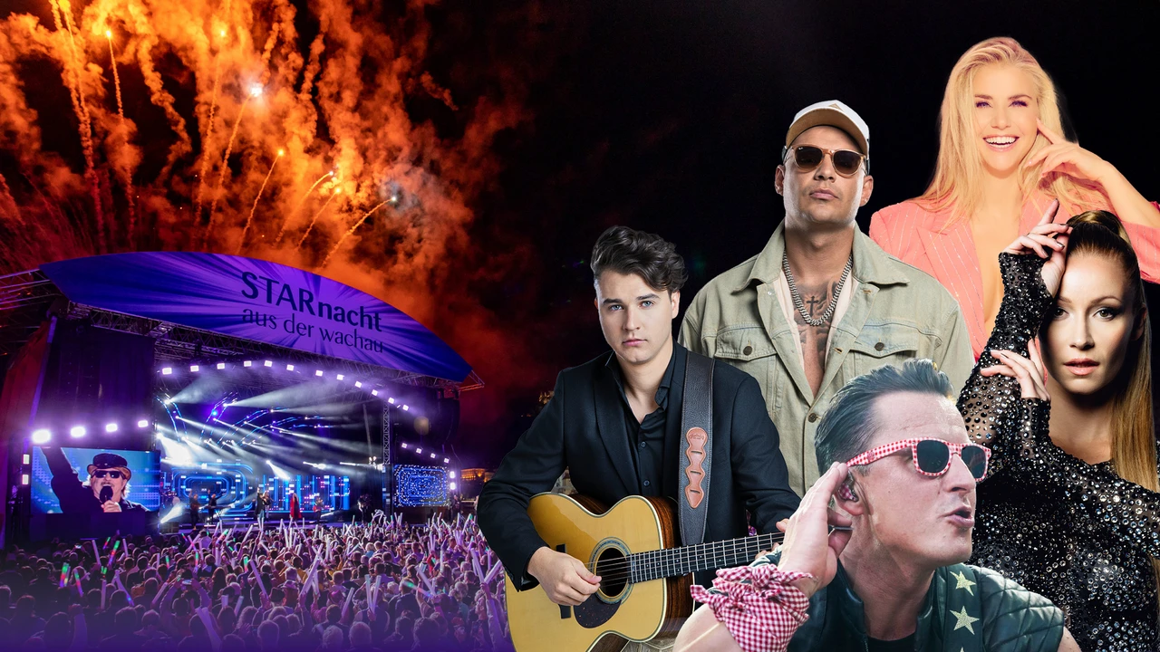 Starnacht Bühne mit Andreas Gabalier, Kaleen und Beatrice Egli