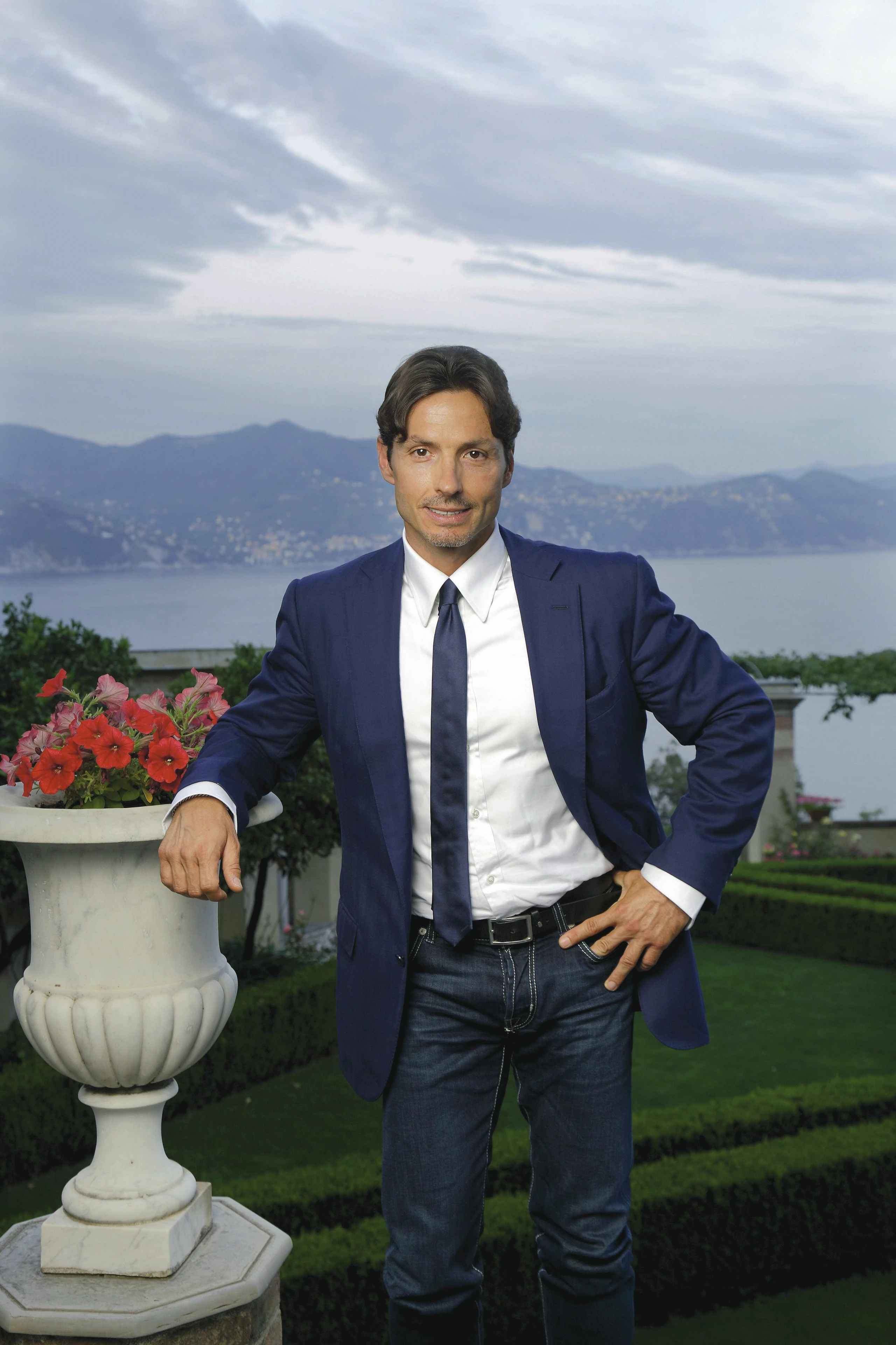 June 10, 2015 - Italia - Entrepreneur Pier Silvio Berlusconi in the Cervara Abbey to present Mediaset Premium. Santa Margherita Ligure, Italy. 2015 Italia PUBLICATIONxINxGERxSUIxAUTxONLY - ZUMAm169 20150610_zac_m169_058 Copyright: xPigixCipellix