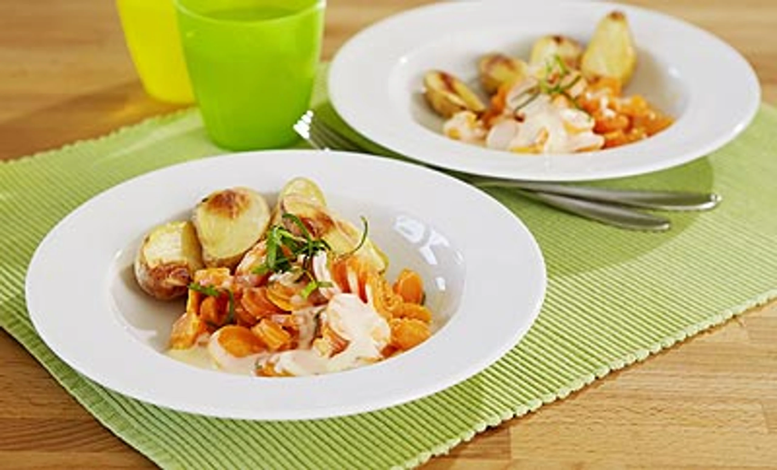 Creme-Karotten mit Heurigen [Kinderküche]