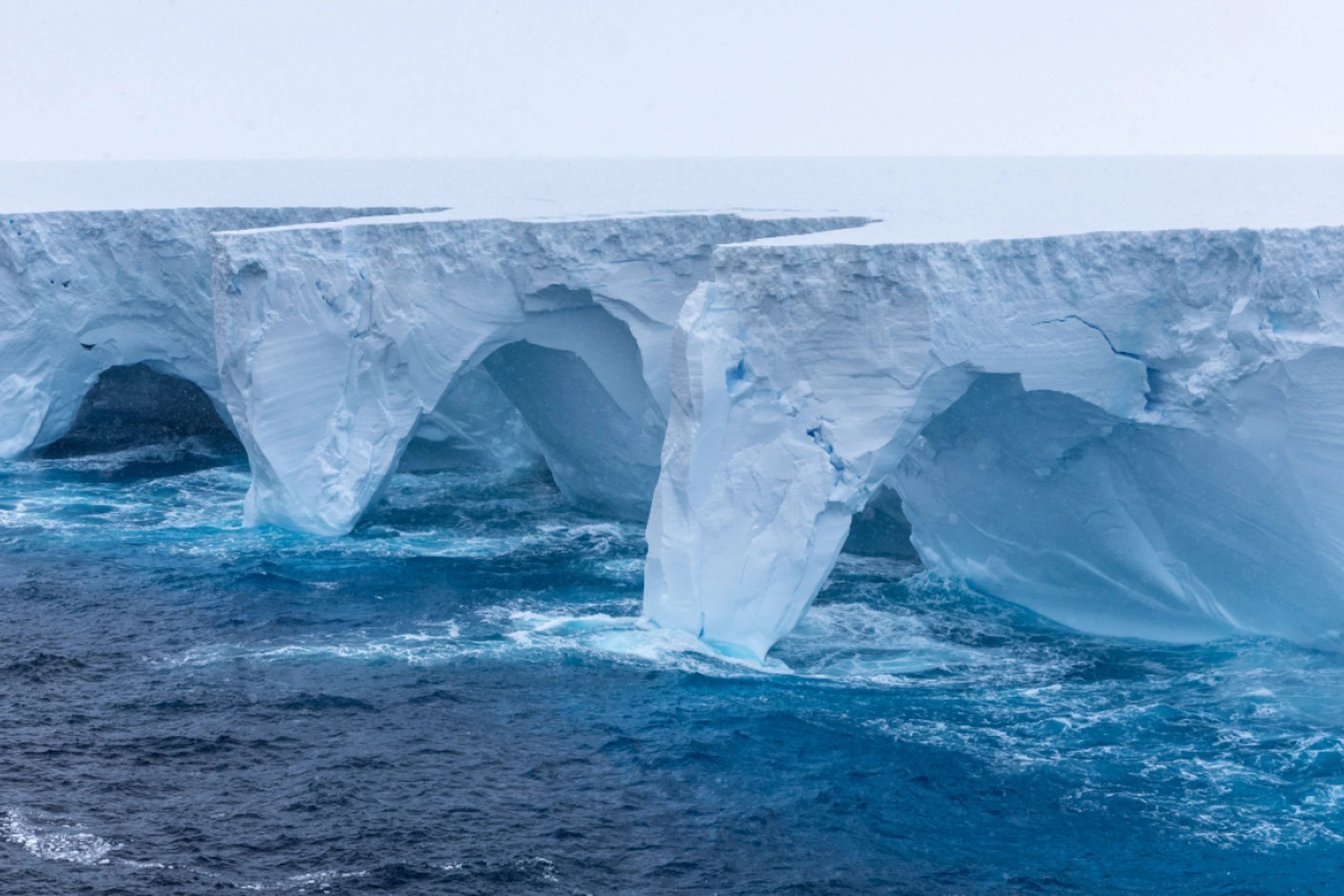 Eisberg A23a im Südatlantik im Jänner 2024