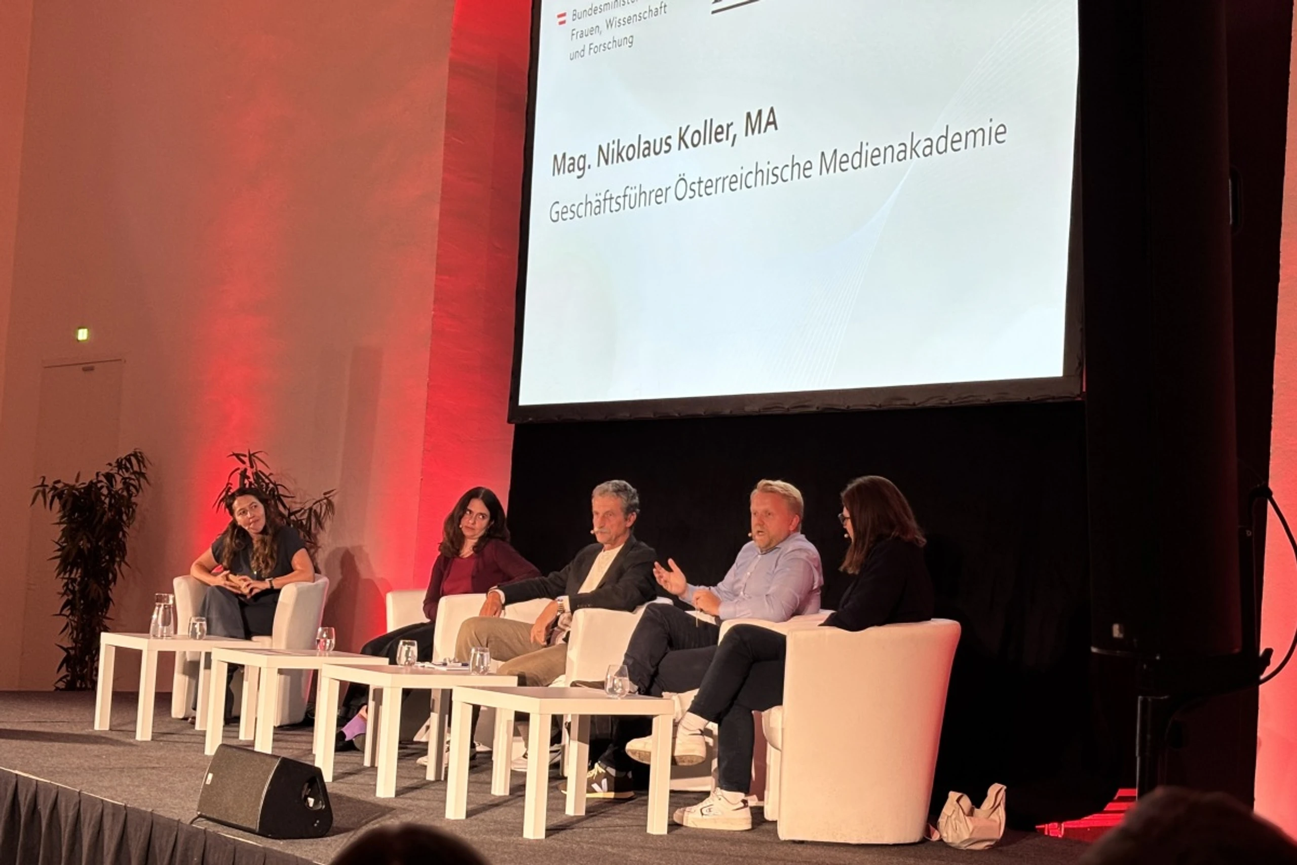 Am Podium diskutierte man über die Zukunft des Qualitätsjournalismus