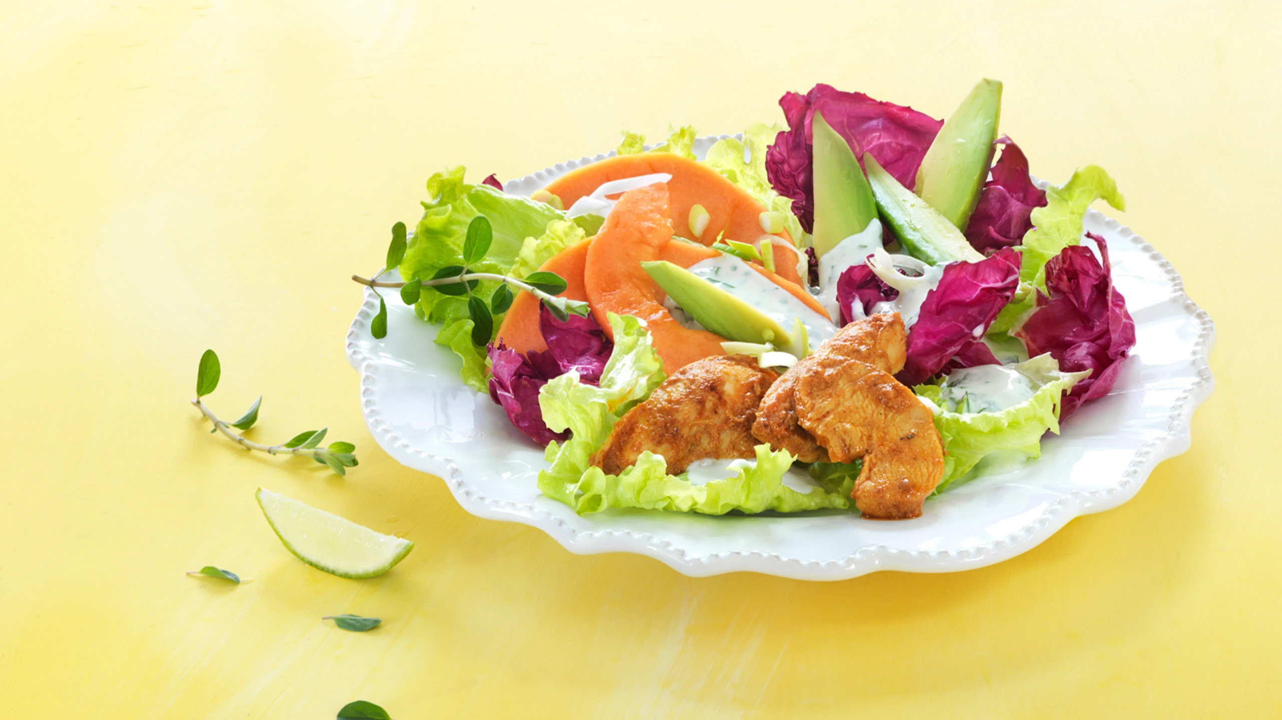 Scharfer Hühnersalat