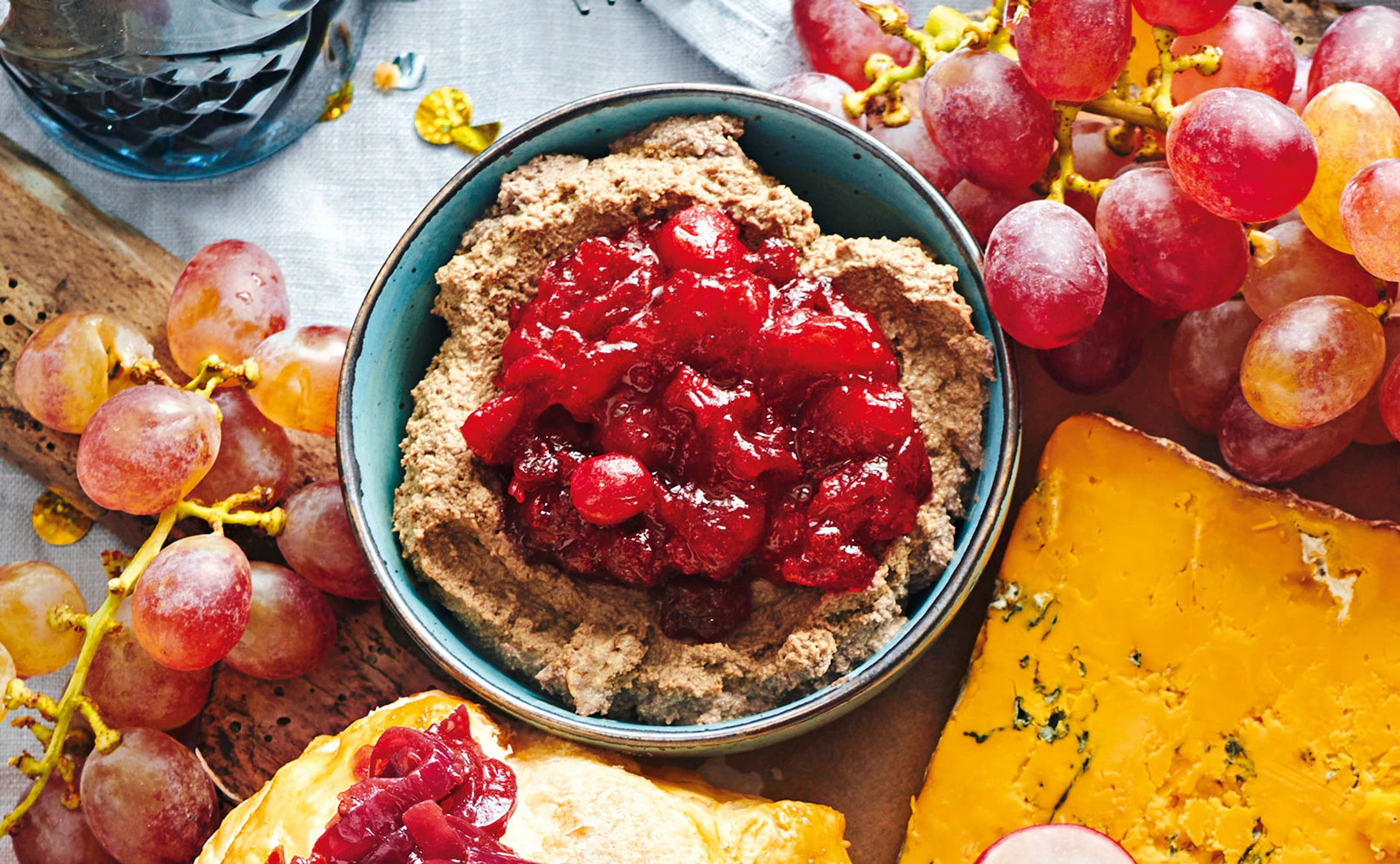 Leberpastete mit Cranberries