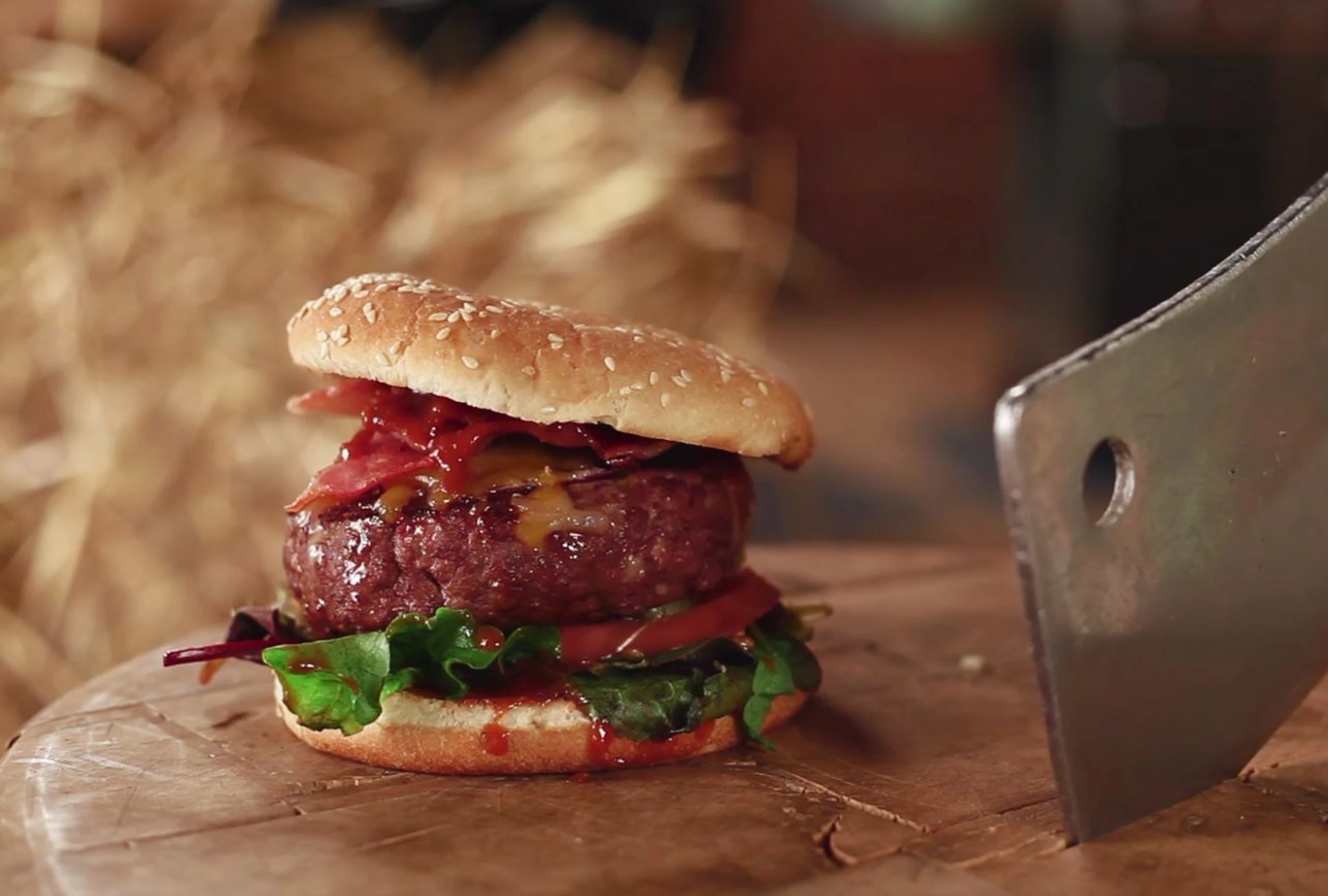 American Cheeseburger vom Grill