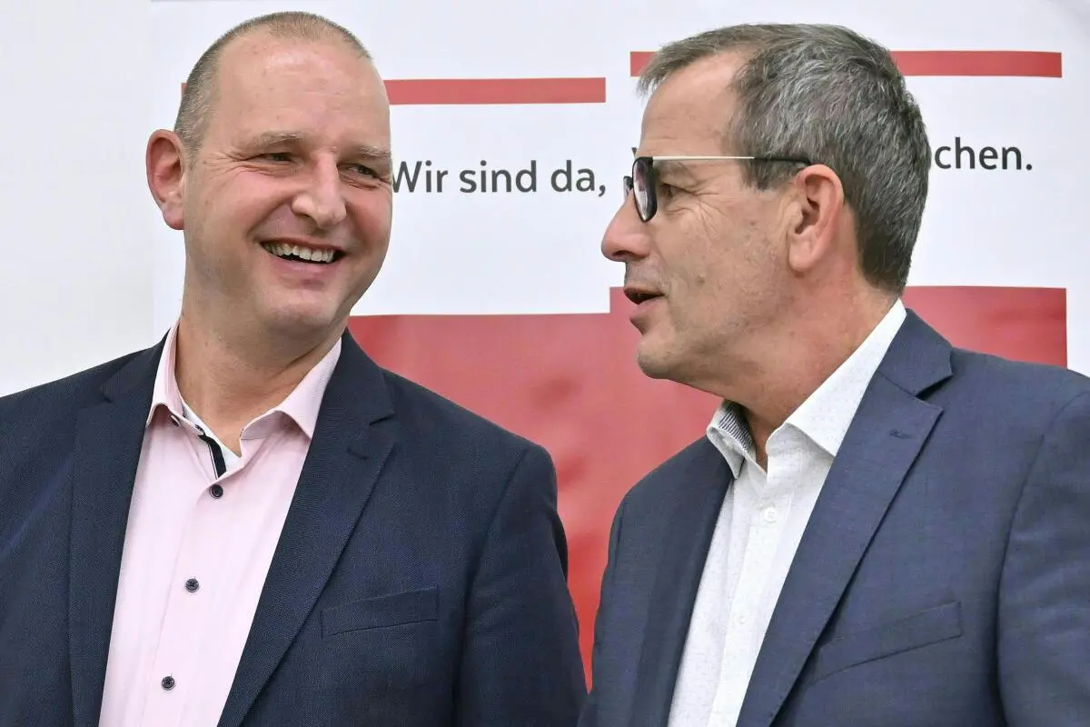 © APA/APA/HANS KLAUS TECHT/HANS KLAUS TECHT Eckehard Quin und Christian Meidlinger geben sich kämpferisch
