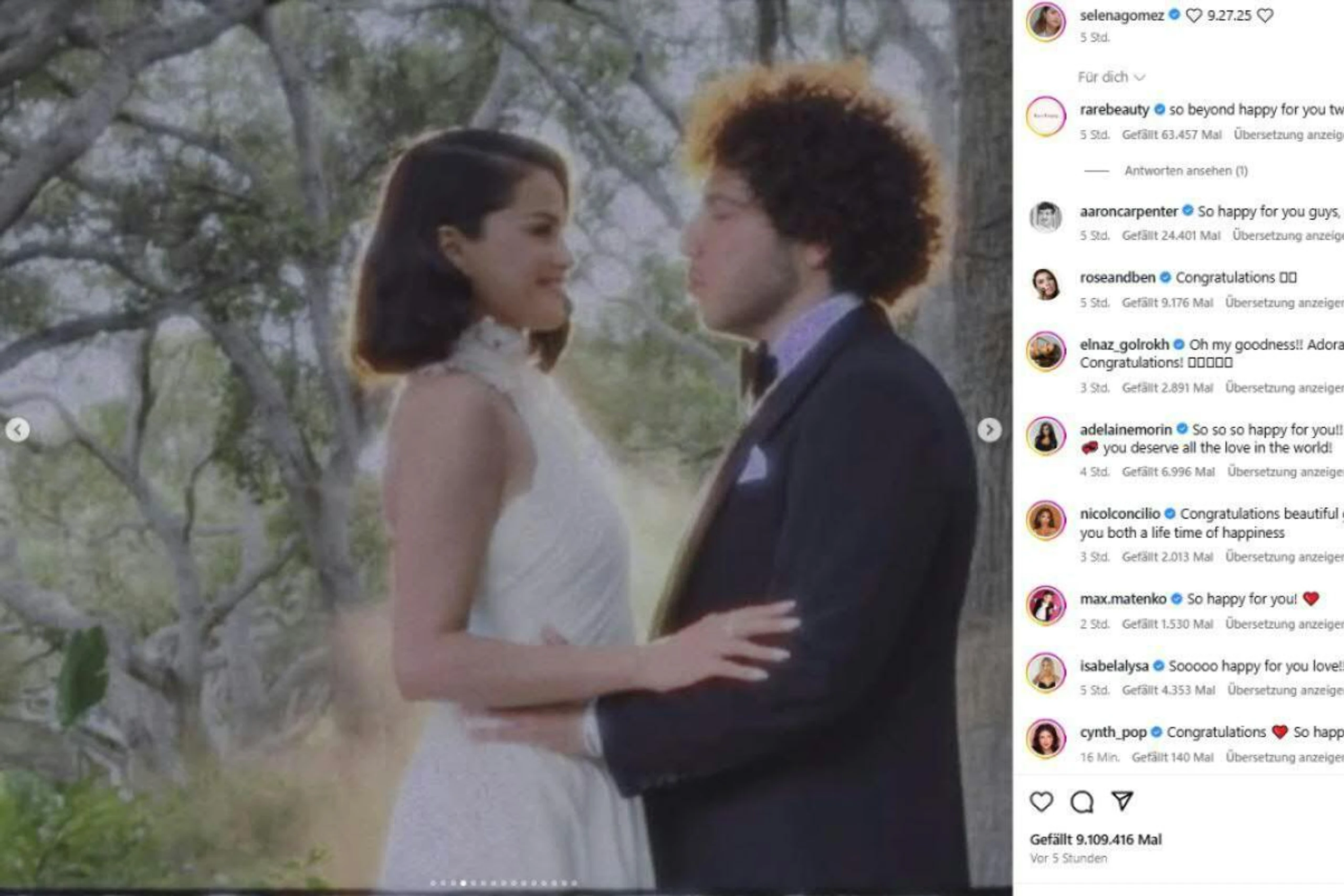 Ein Foto aus der Bilderserie auf Instagram