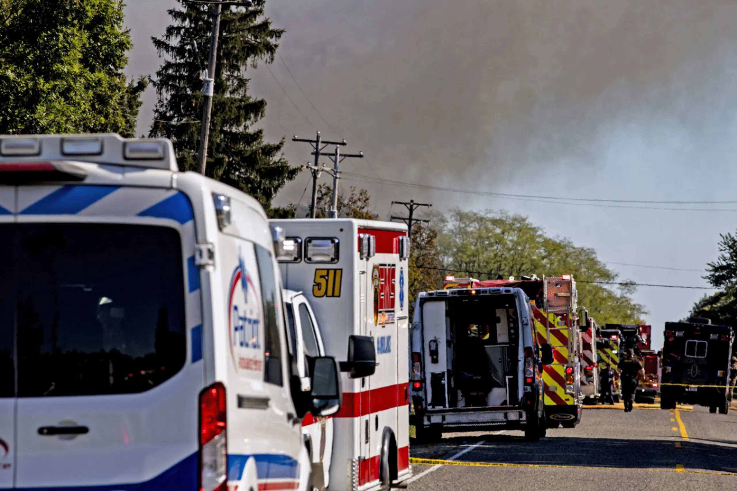 Die Kirche stand in Flammen