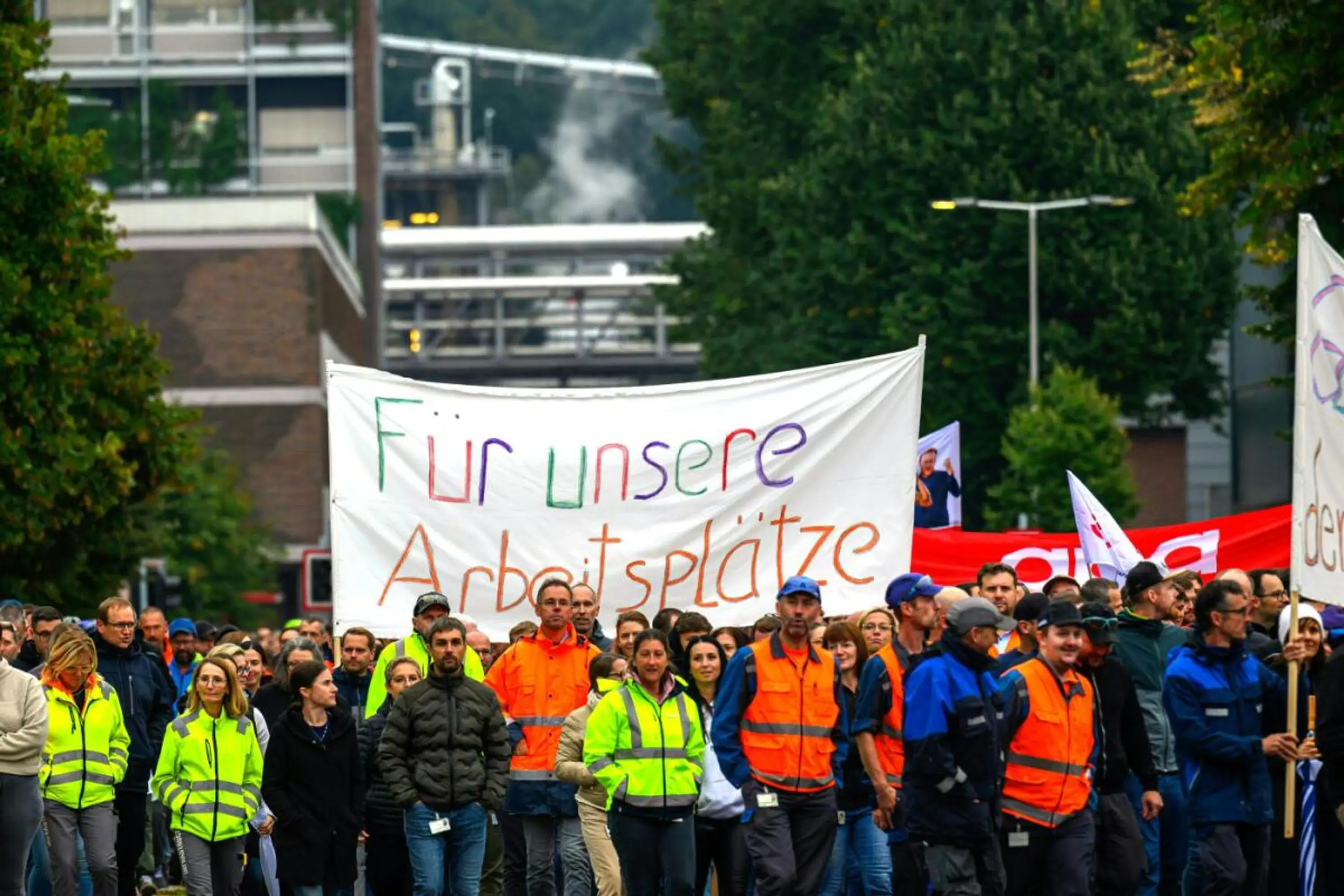 Die Belegschaft gab sich kämpferisch