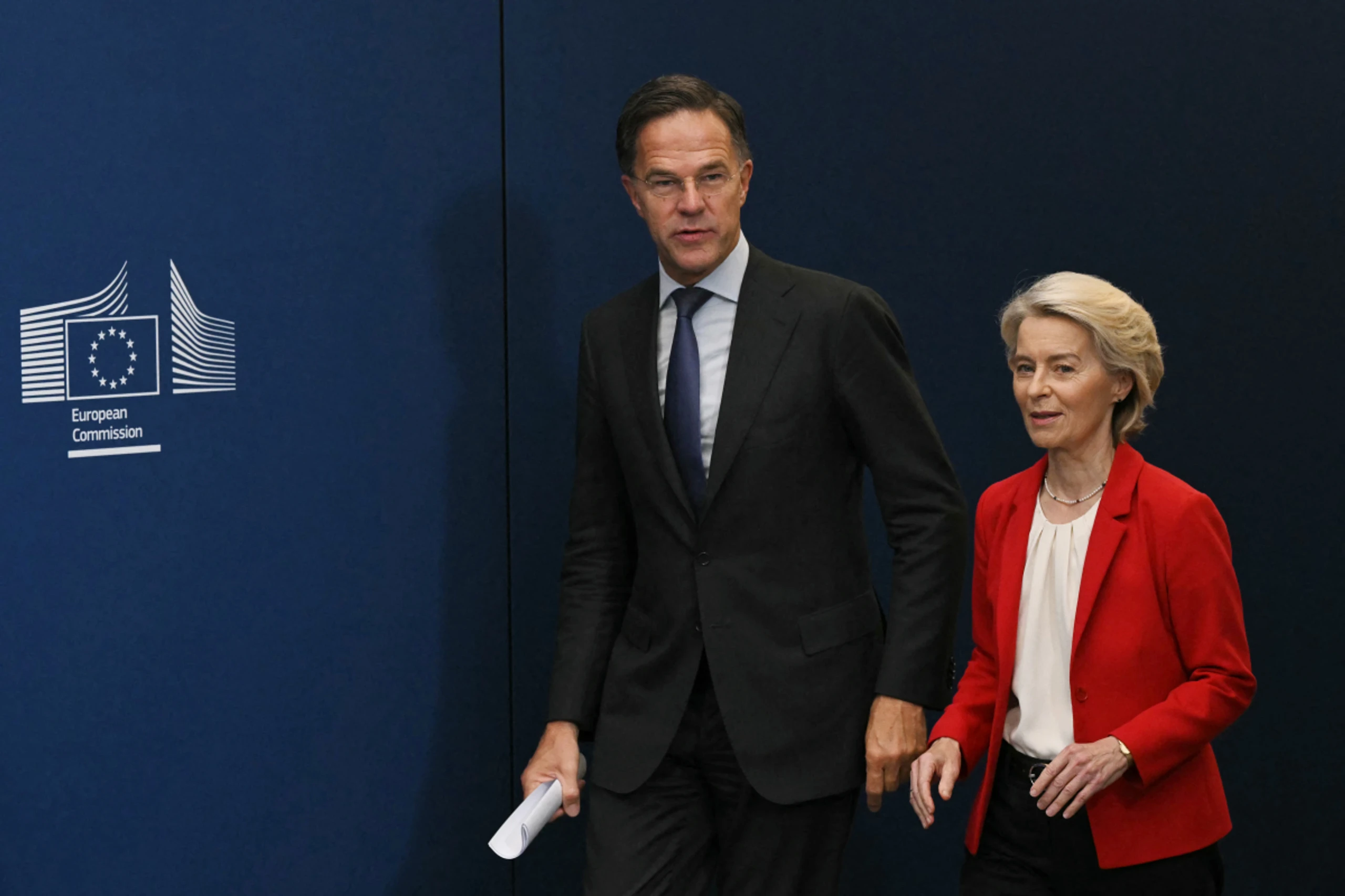 Gemeinsamer Auftritt von Rutte und von der Leyen in Brüssel