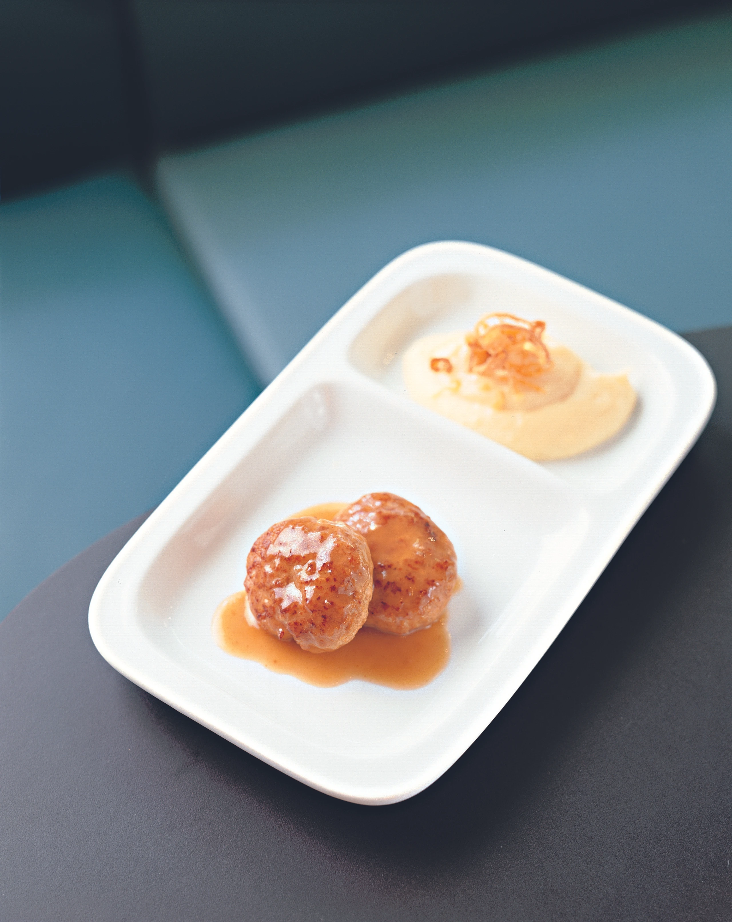 Butterschnitzel / Faschiertes Laibchen mit Erdäpfelpüree