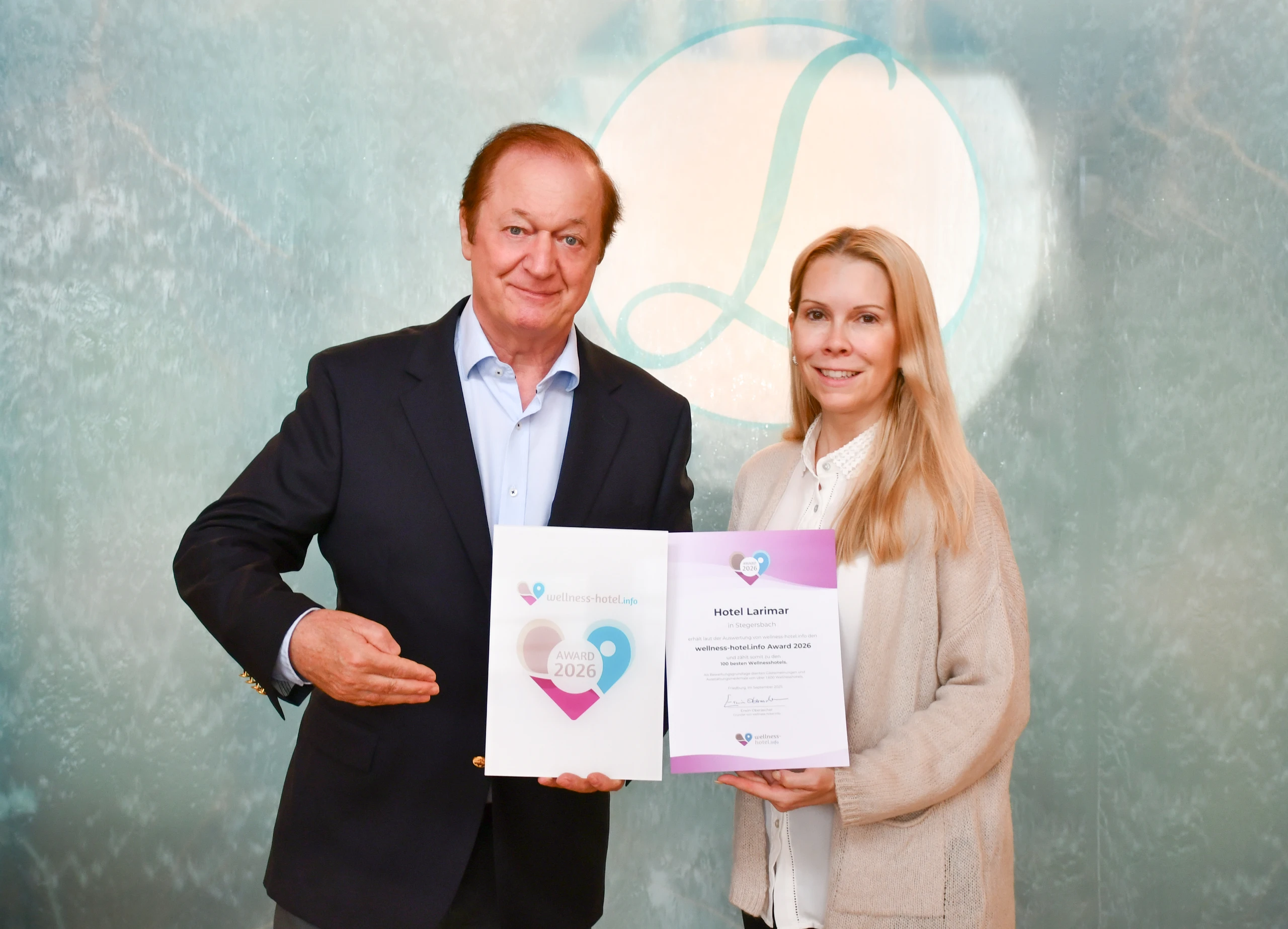 Hotel Larimar zählt zu den Top-100-Wellnesshotels Europas