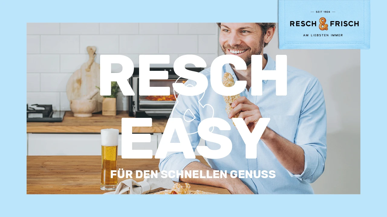 Feierabend, Hunger, fertiggebacken. Jetzt Resch&Frisch Starterpaket gewinnen!