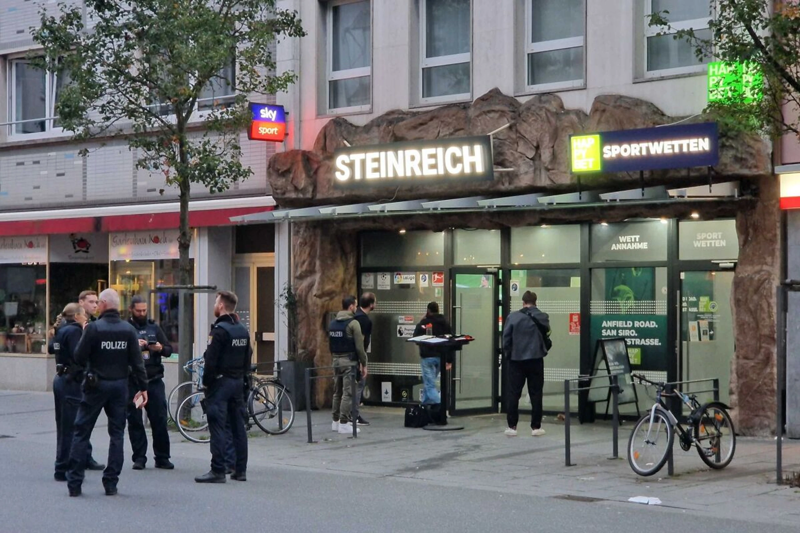 Polizeieinsatz auf dem Marktplatz von Gießen