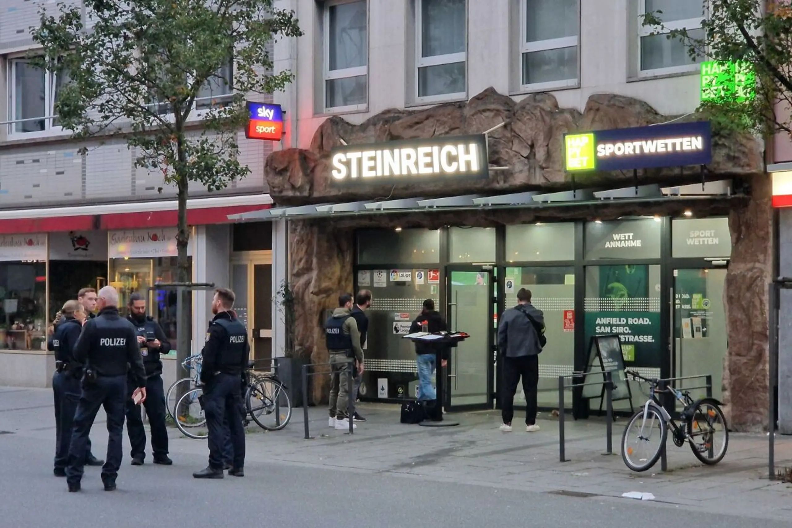 Polizeieinsatz auf dem Marktplatz von Gießen