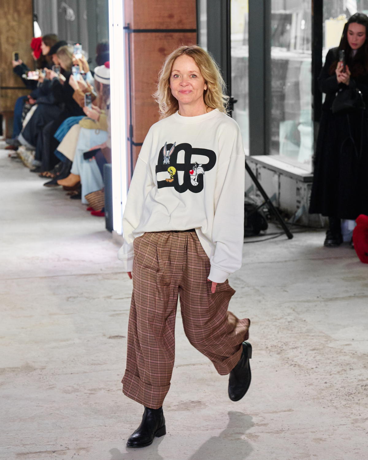 Naja Munthe am Catwalk