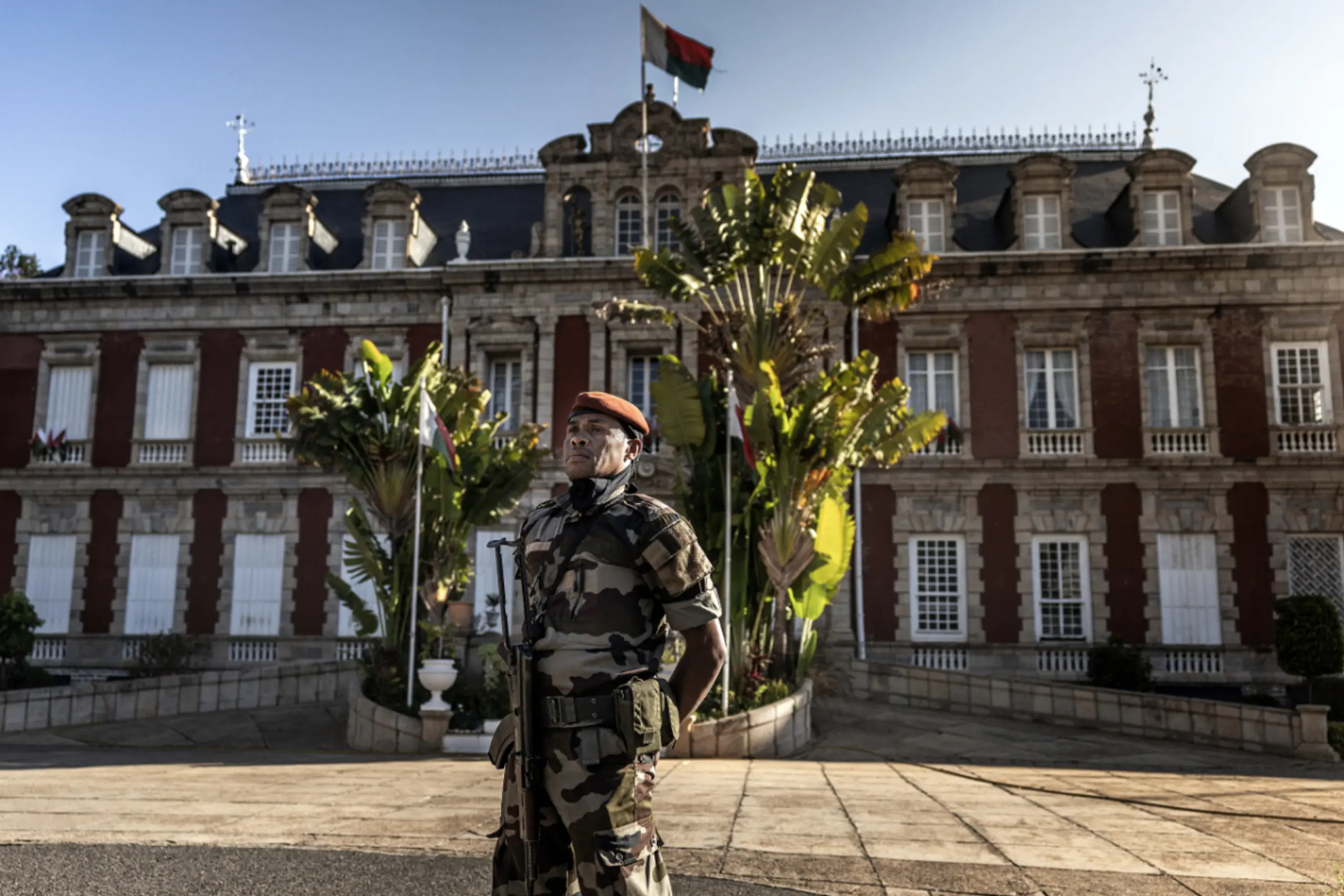 Soldat der CAPSAT-Eliteeinheit in Madagaskar