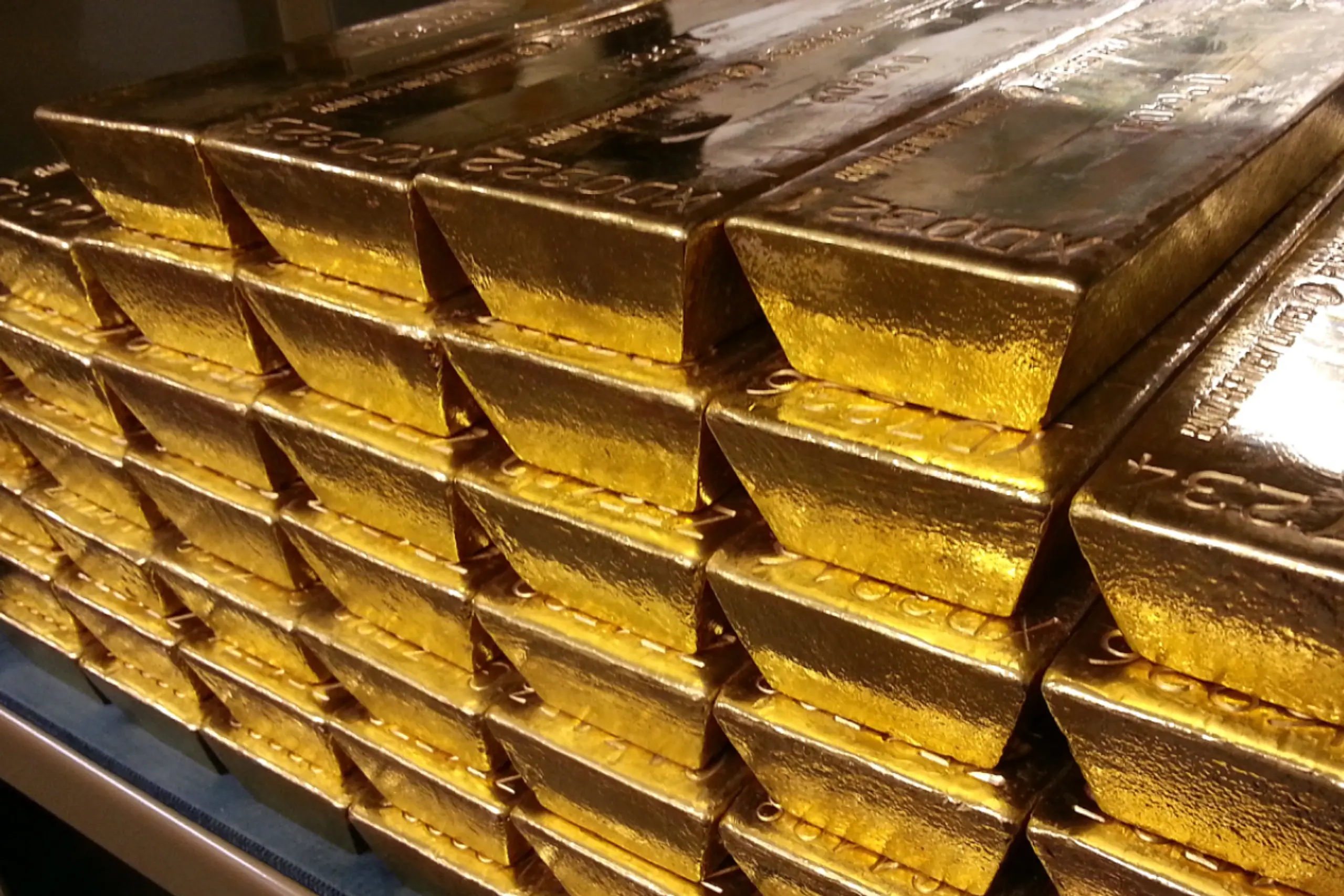 Blick auf einen Teil des Austro-Goldschatzes in der Nationalbank