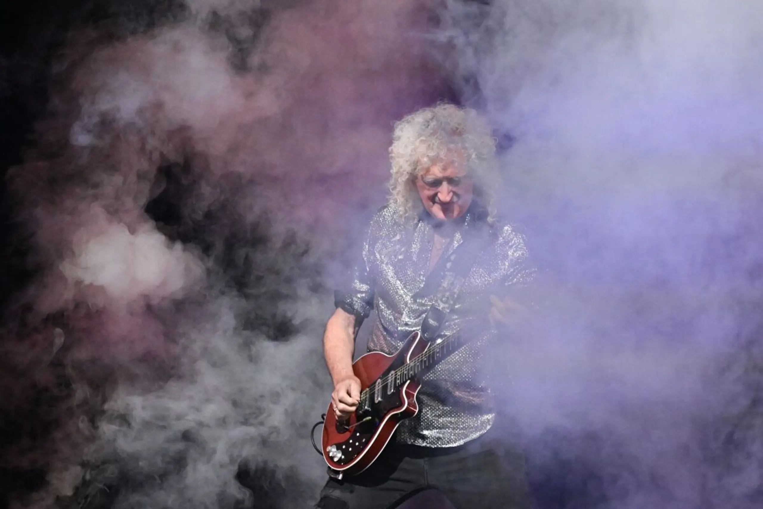 Brian May in seinem Element