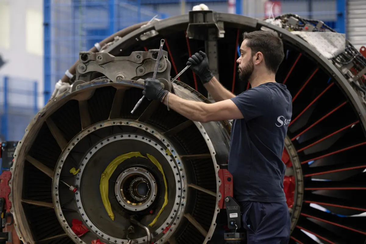 © APA/APA/AFP/JOHN THYS GE Aerospace wird von seinen LEAP-Triebwerken heuer gut 20 % mehr ausliefern
