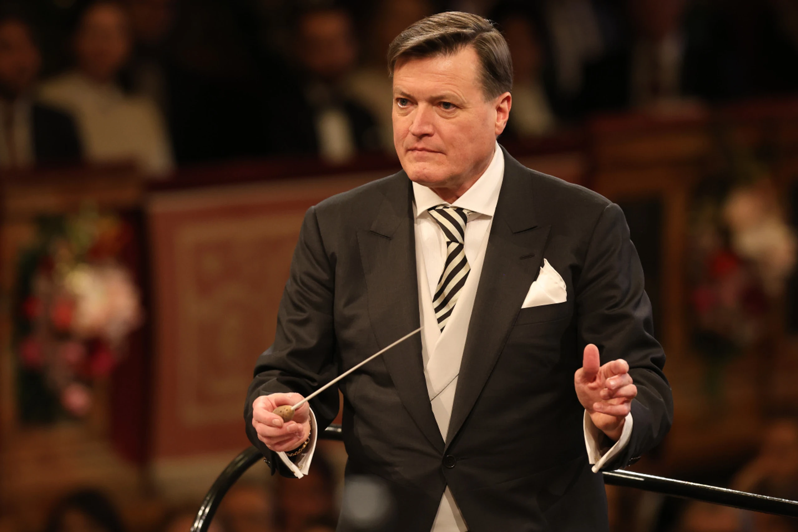 Christian Thielemann beim Neujahrskonzert 2024 der Wiener Philharmoniker