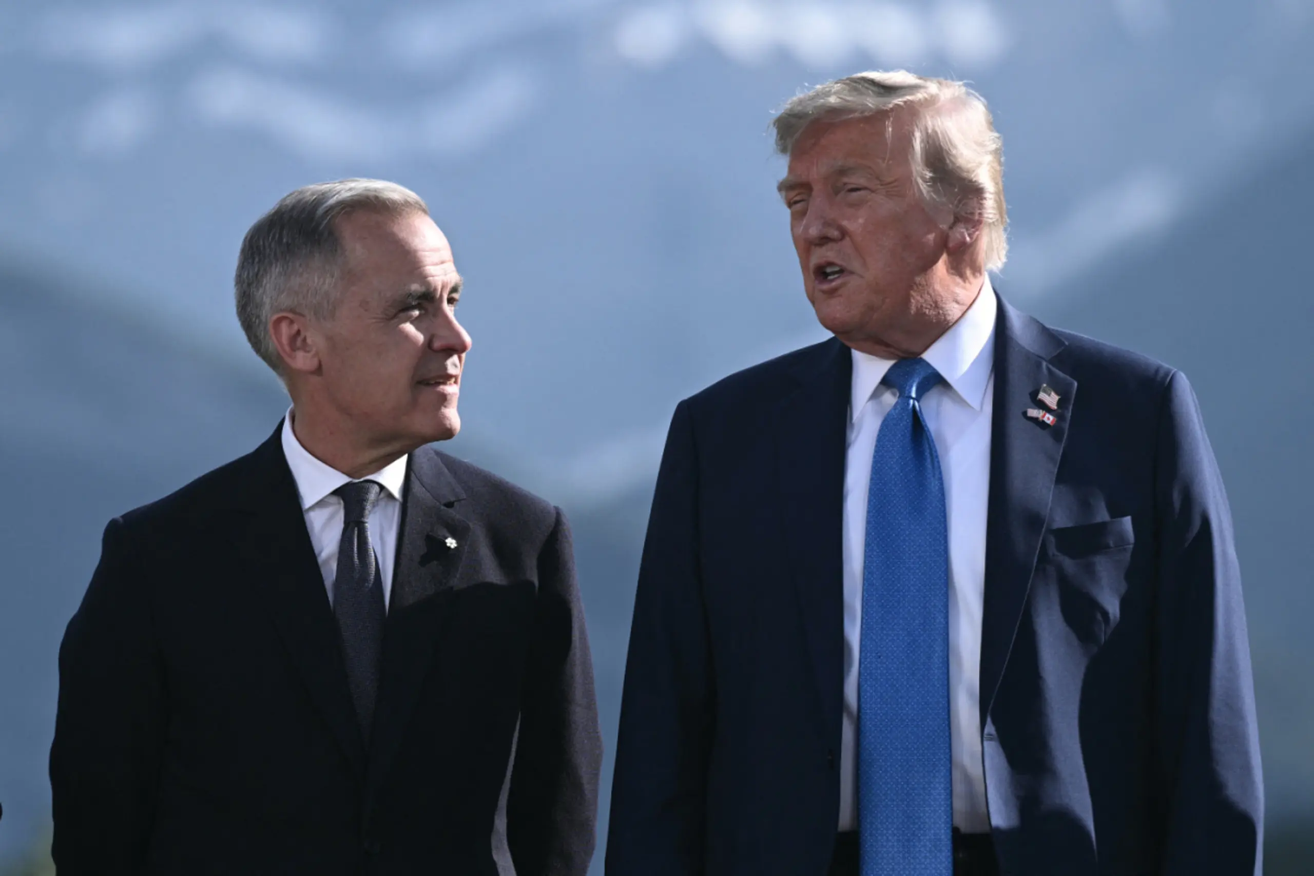 US-Präsident mit kanadischem Premier Carney (Archivbild)
