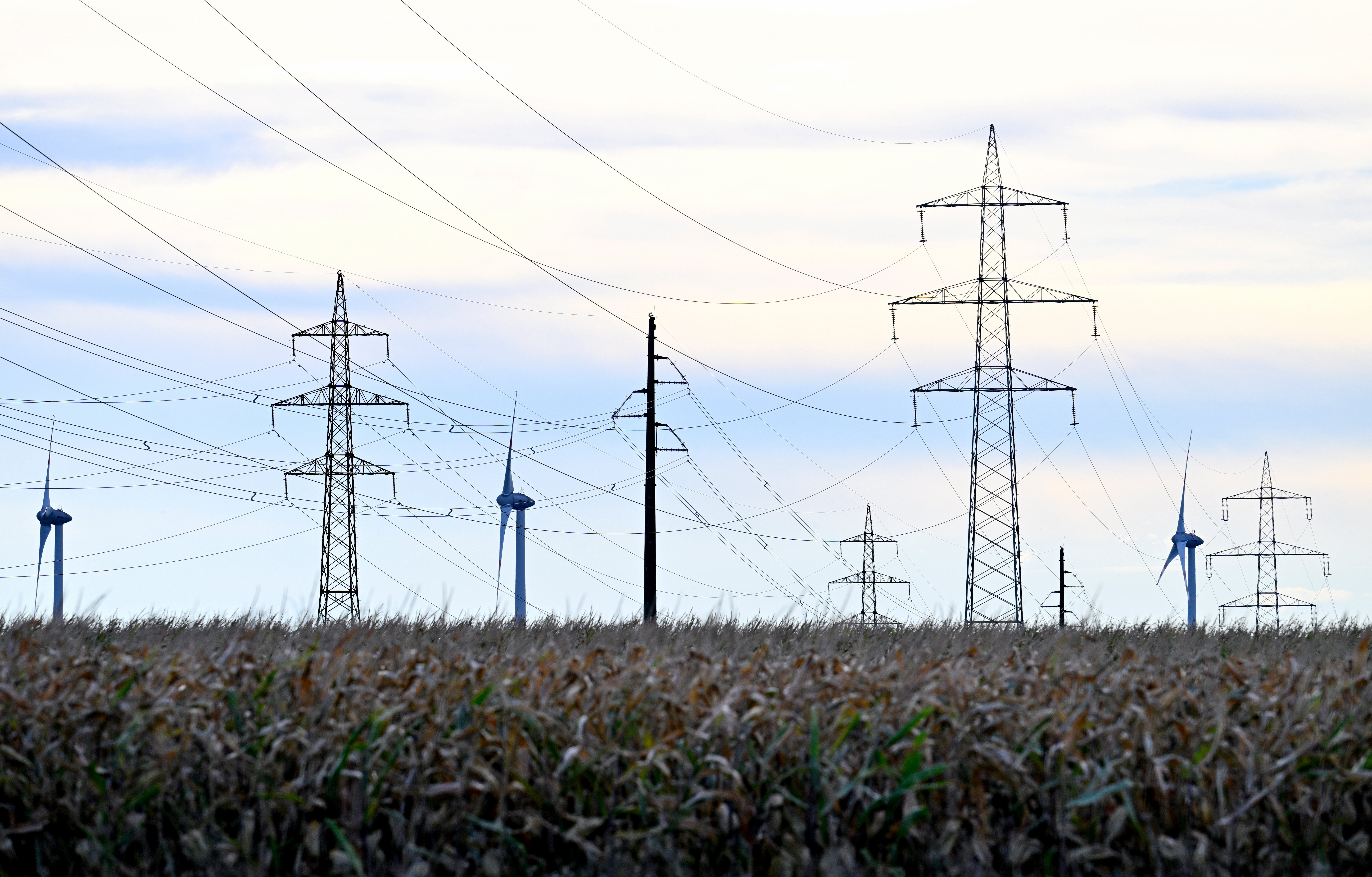 Stromnetze und Windturbinen