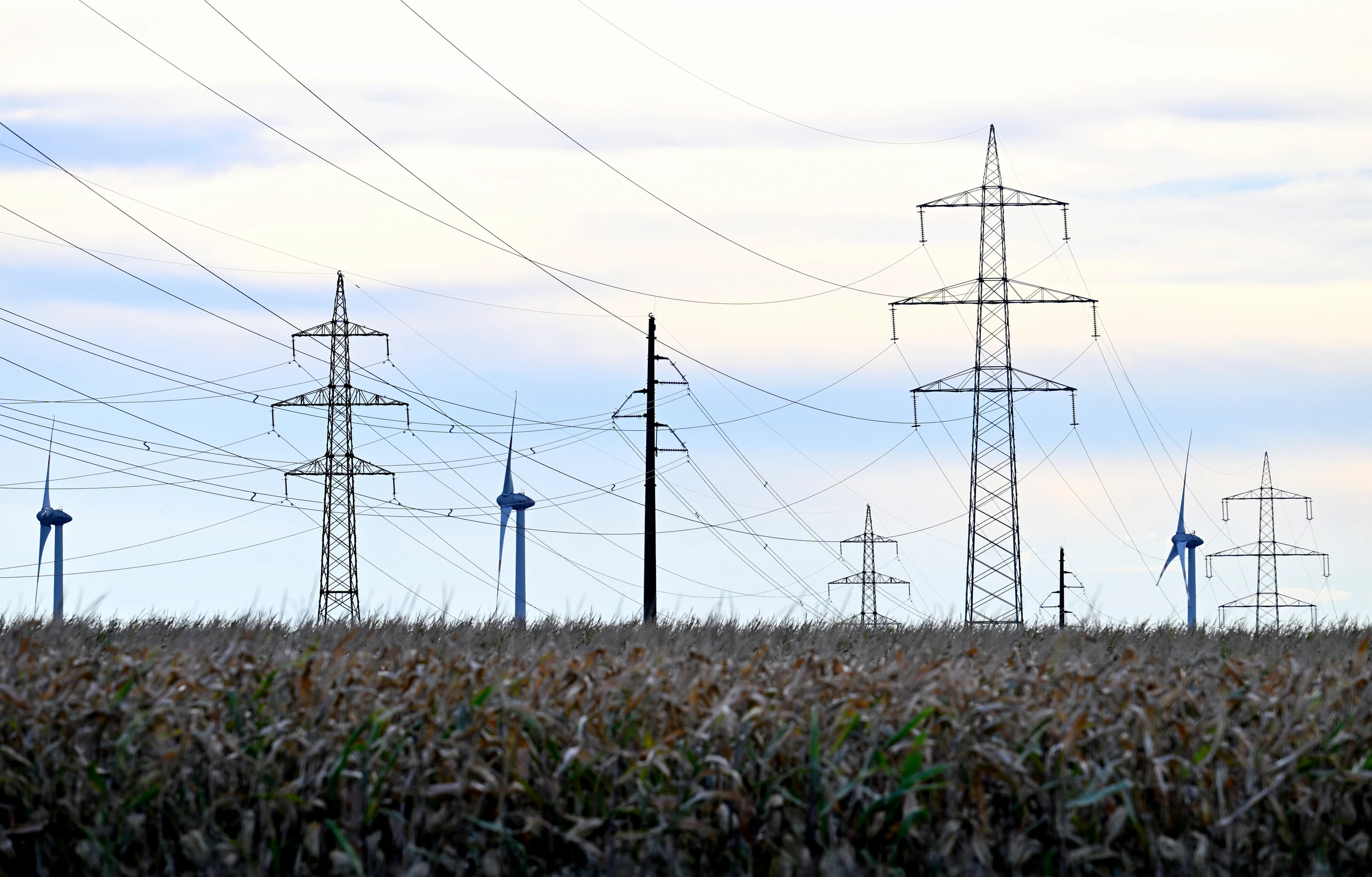 Stromnetze und Windturbinen