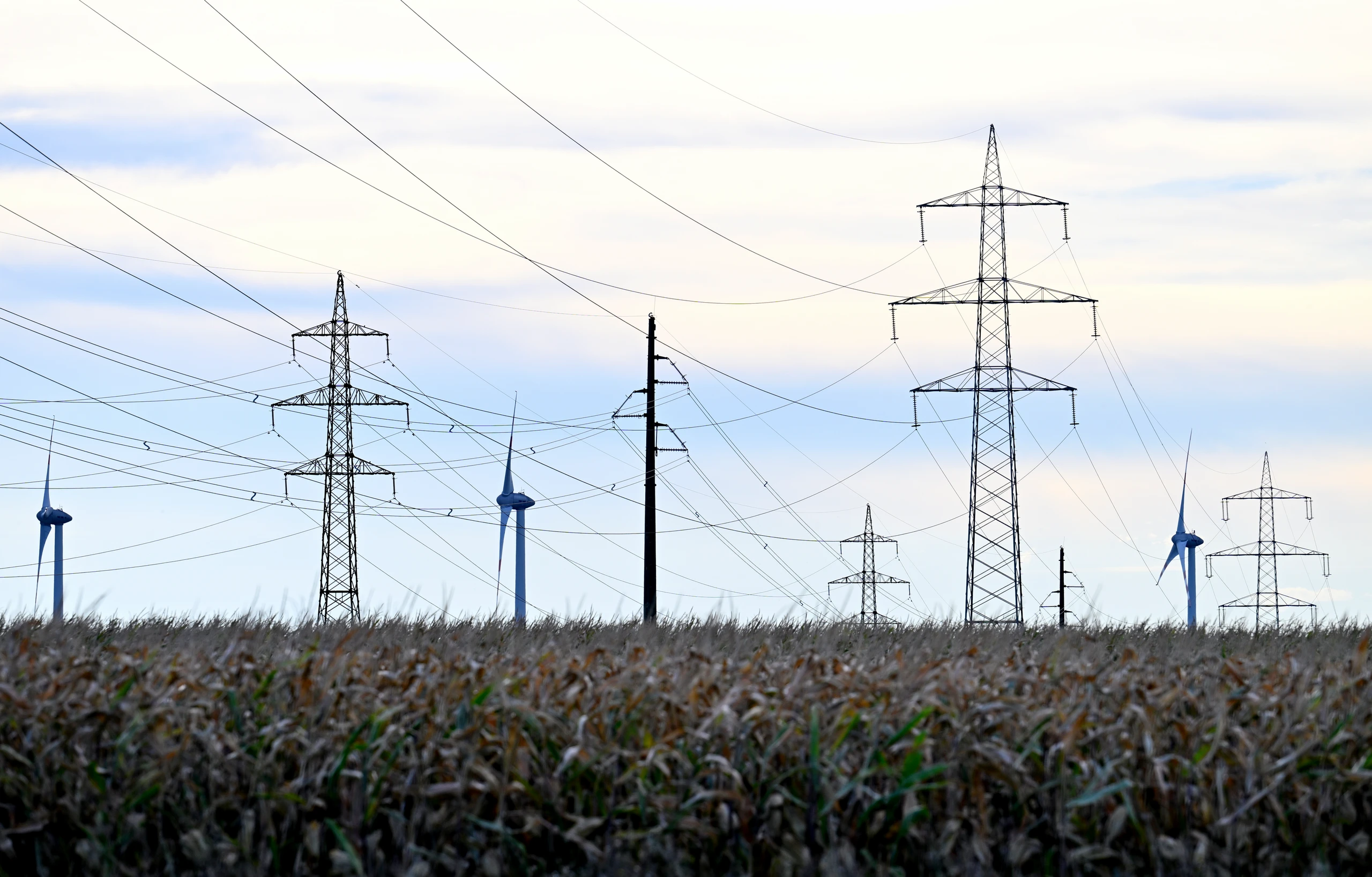Stromnetze und Windturbinen